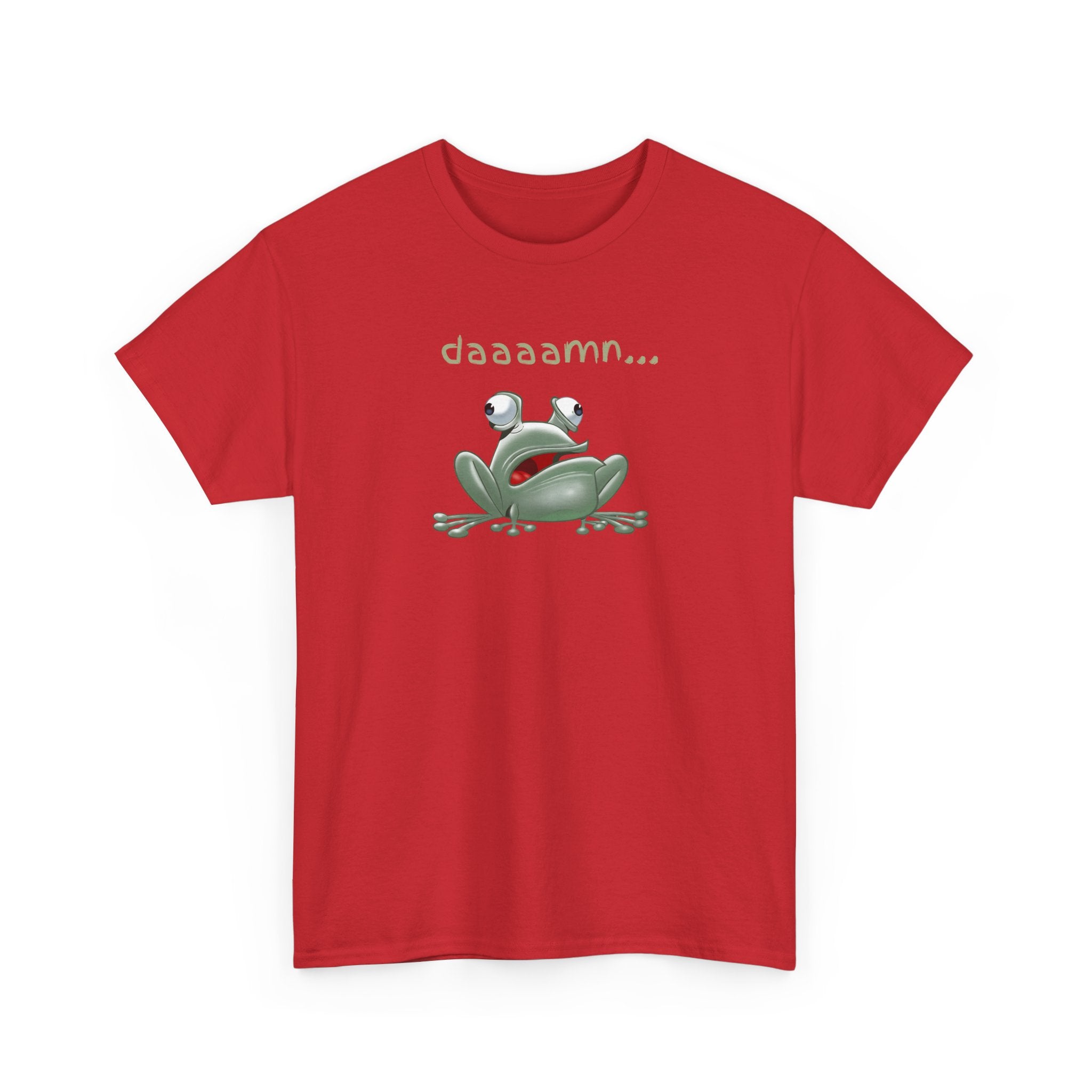 Frog "daaaamn..." T-Shirt — Funny Relaxed Frog Graphic Tee