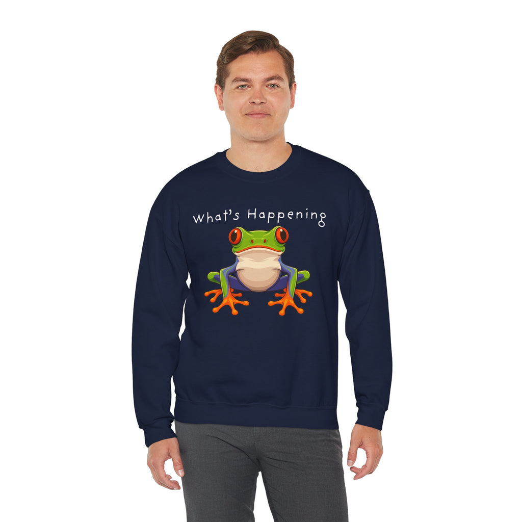 What's Happening Frog Crewneck Sweatshirt