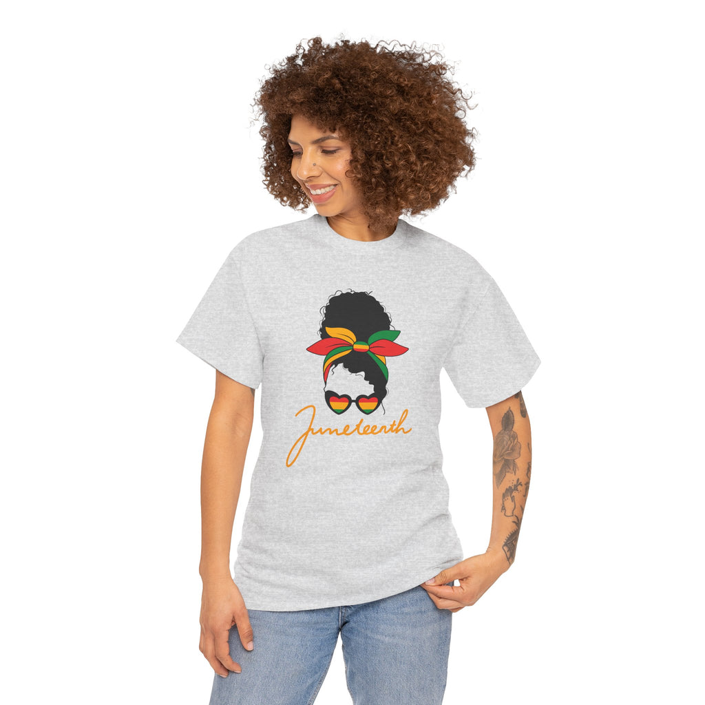 Juneteenth Afro Puff Tee — Juneteenth Celebration T-Shirt