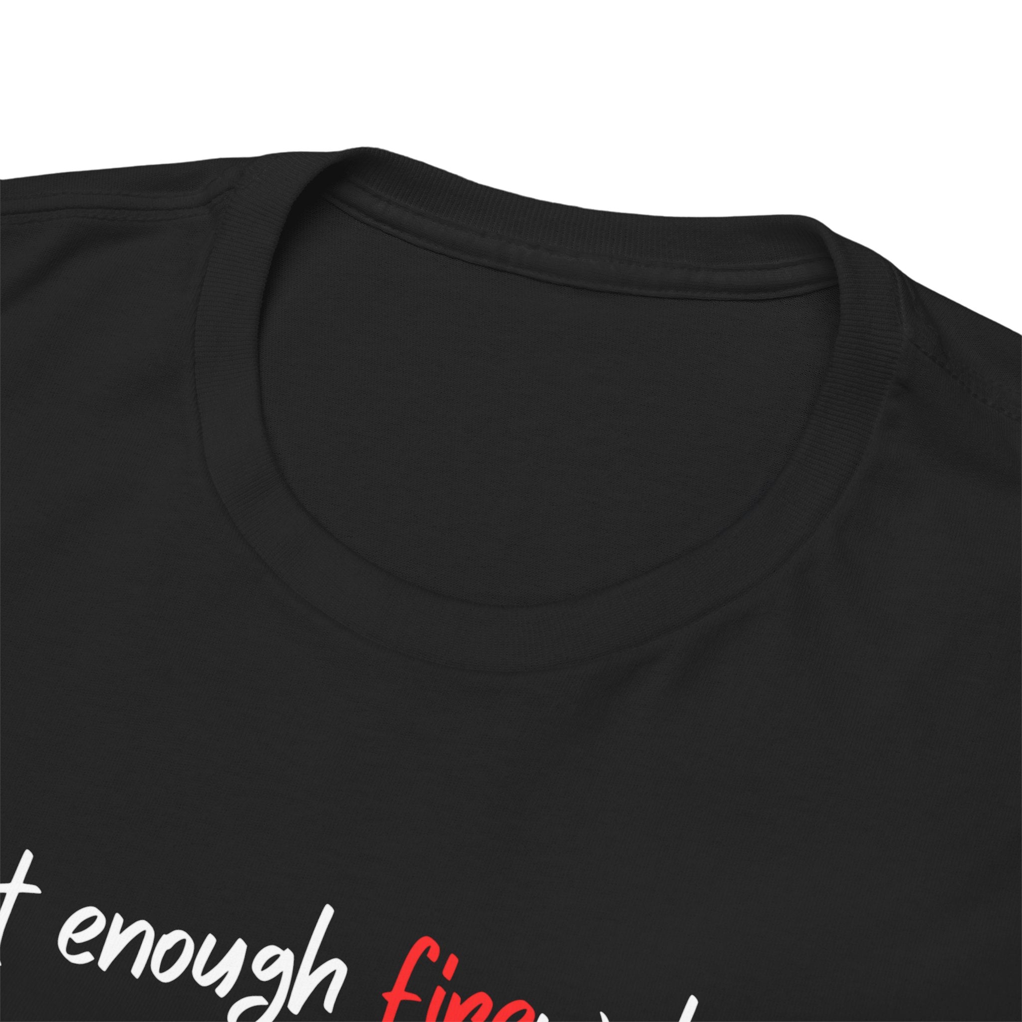 T-Shirt — Minimal 'fine' Chest Embroidered Graphic Tee