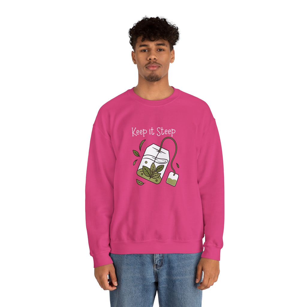 Crewneck Sweatshirt — Herbal Tea Bag Illustration | Cozy Botanical Gift