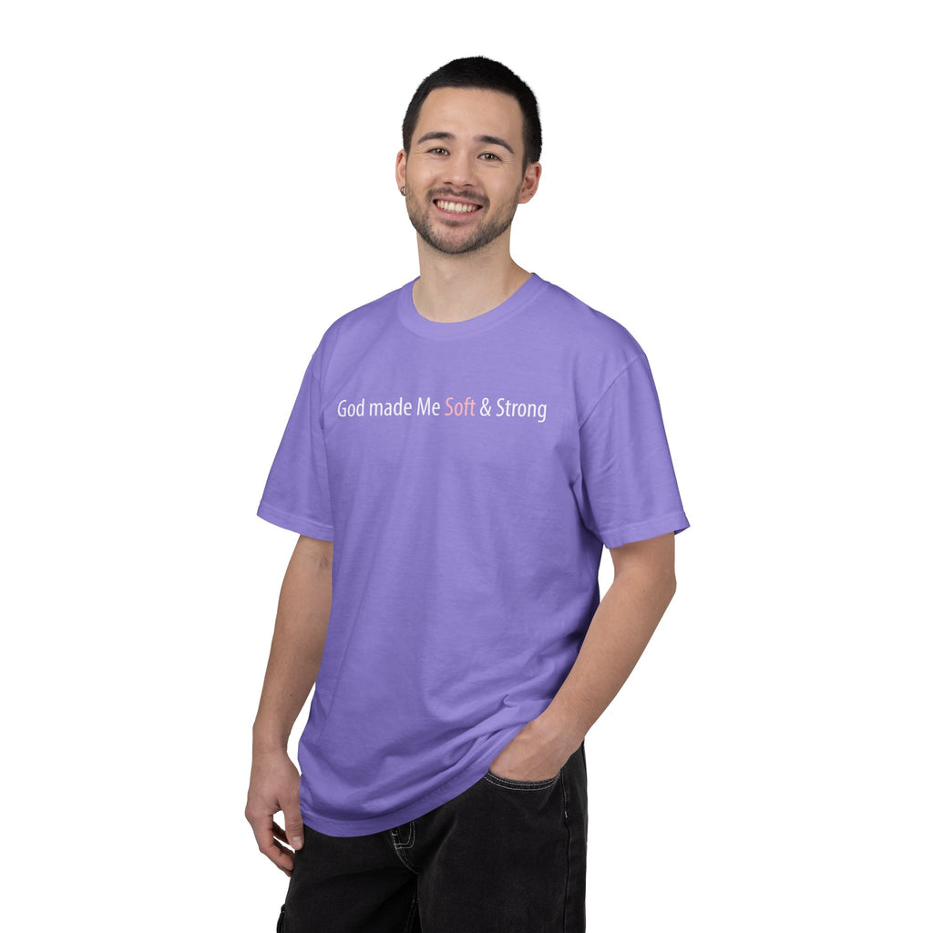 God Made Me Soft & Strong T-Shirt — Inspirational Faith Graphic Tee