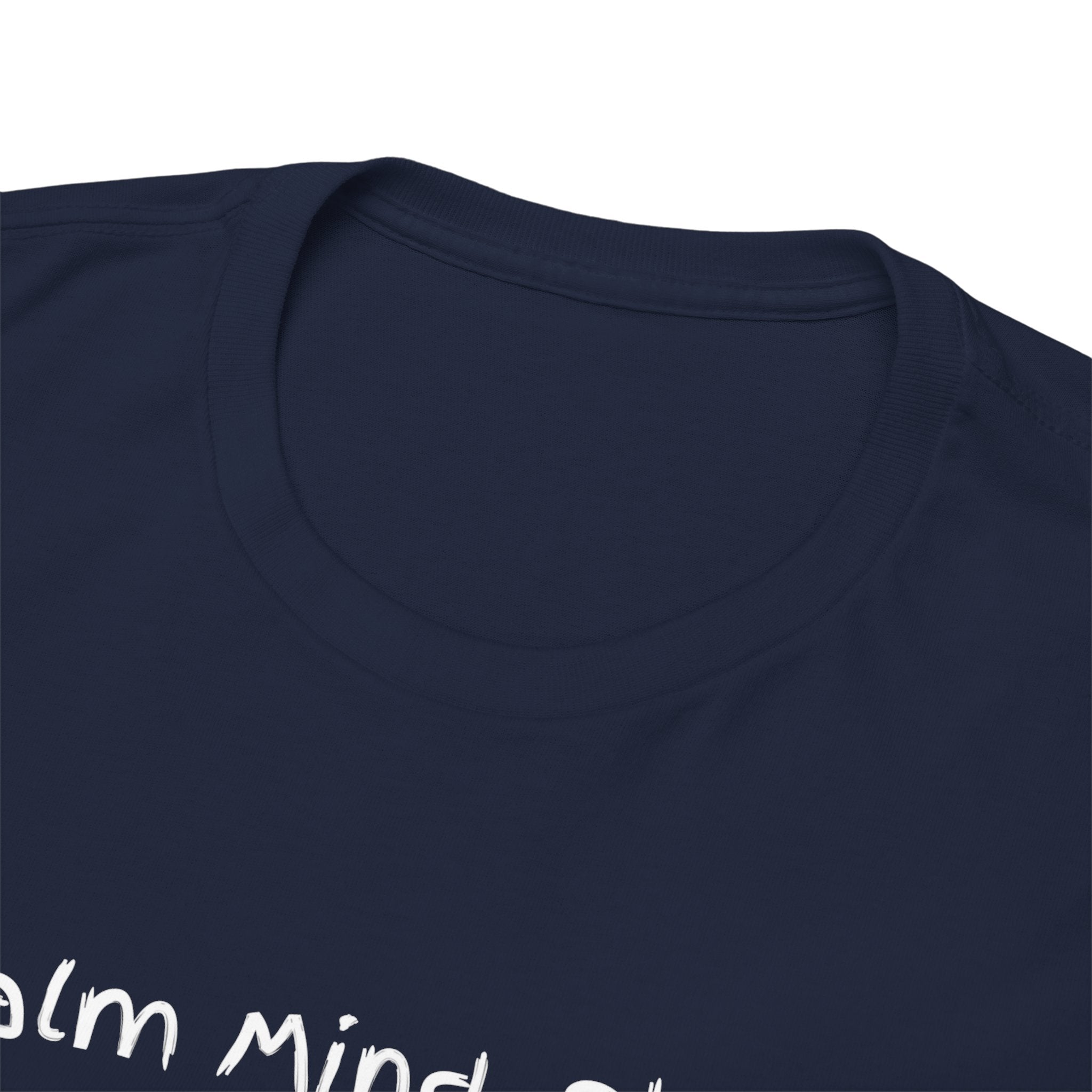 Calm Mind, Sharp Tongue Tee — Minimalist Black Graphic T-Shirt