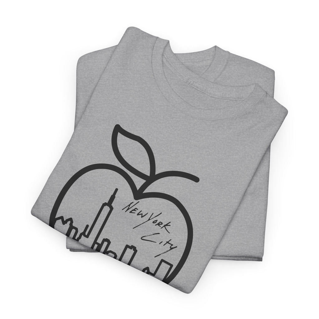NYC Apple Skyline T‑Shirt — New York City Skyline Graphic Tee