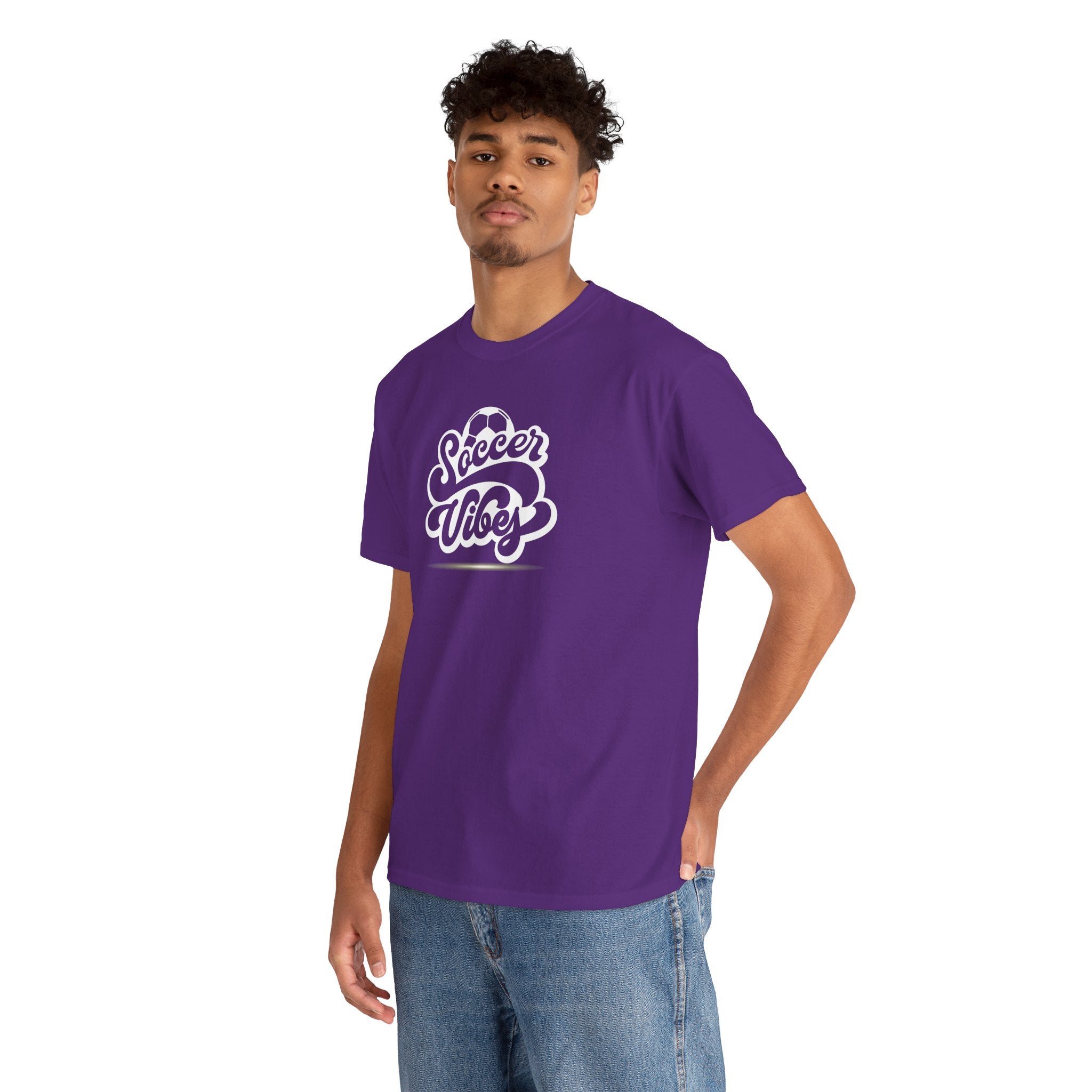 Soccer Vibes T-Shirt — Retro Script Soccer Tee