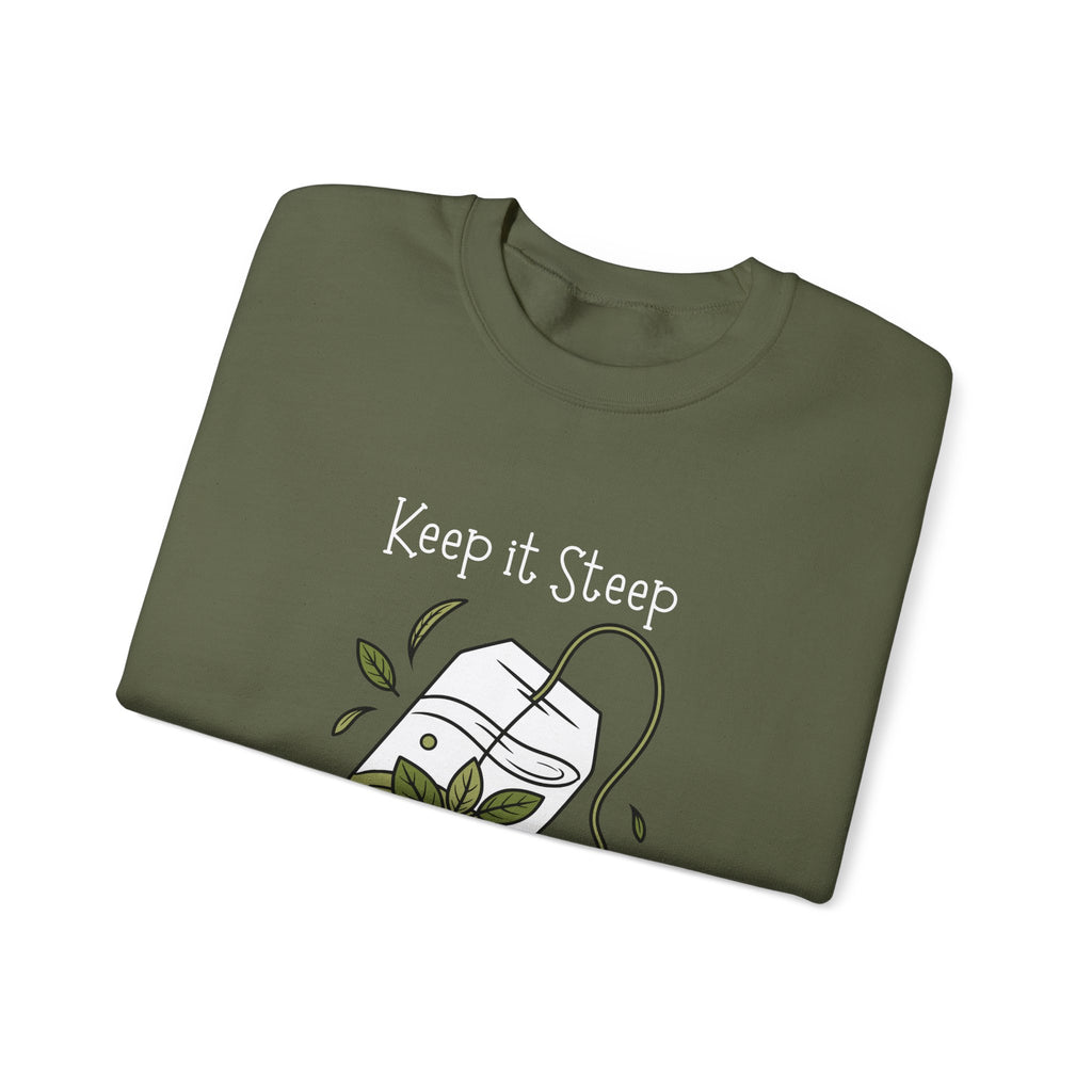 Crewneck Sweatshirt — Herbal Tea Bag Illustration | Cozy Botanical Gift