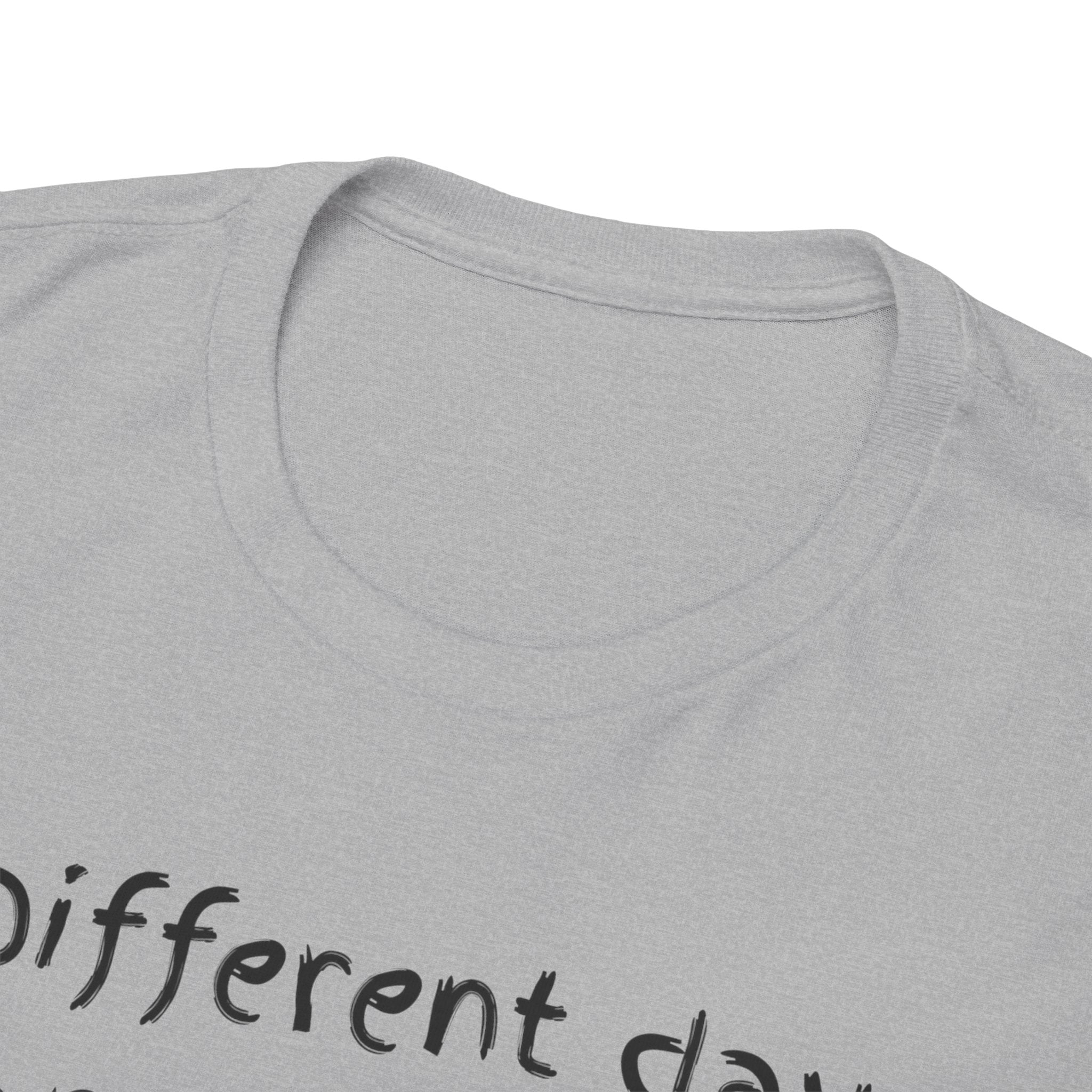 Anxiety Cartoon Tee — "Different day same ANXIETY" Mental Health Graphic T-Shirt