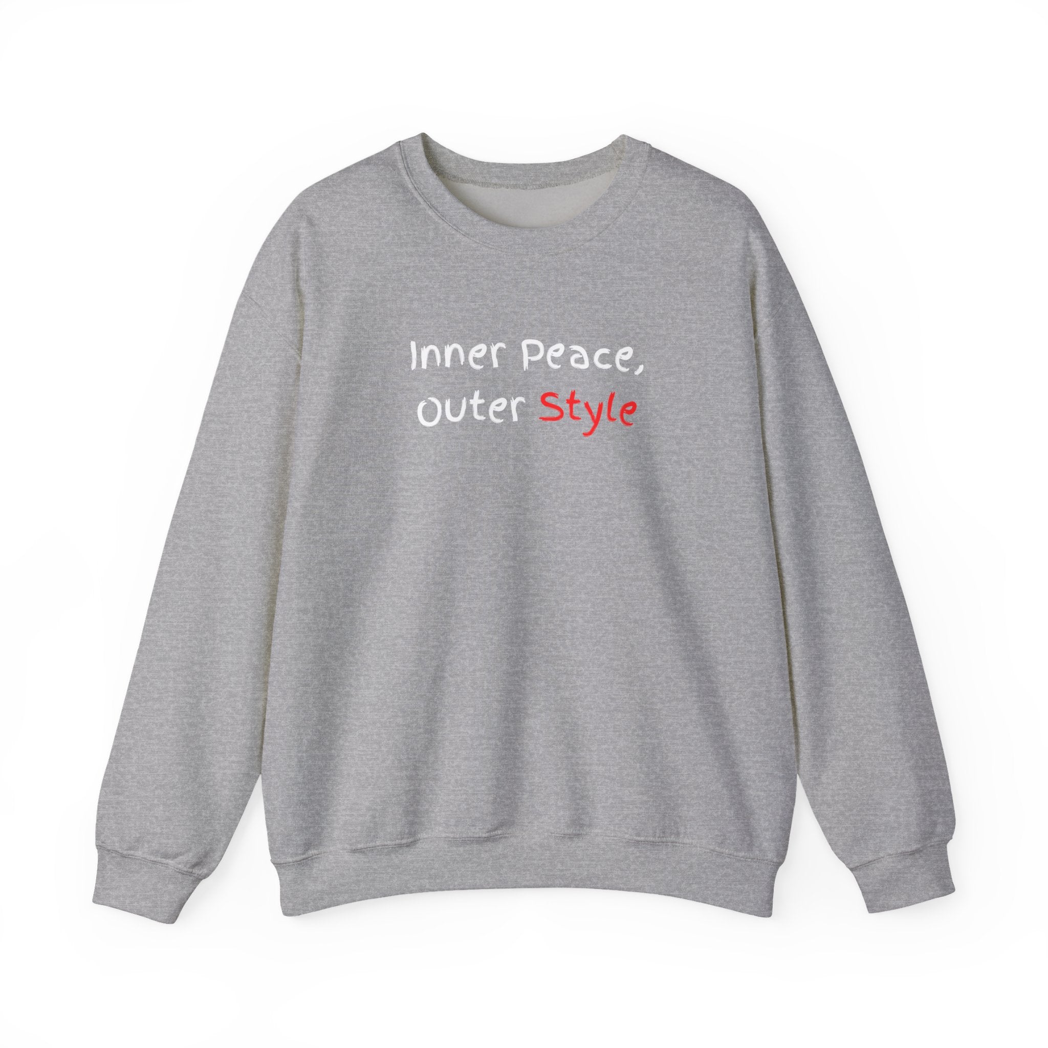 Crewneck Sweatshirt "Style" Minimalist Pink Script – Casual Everyday Fashion