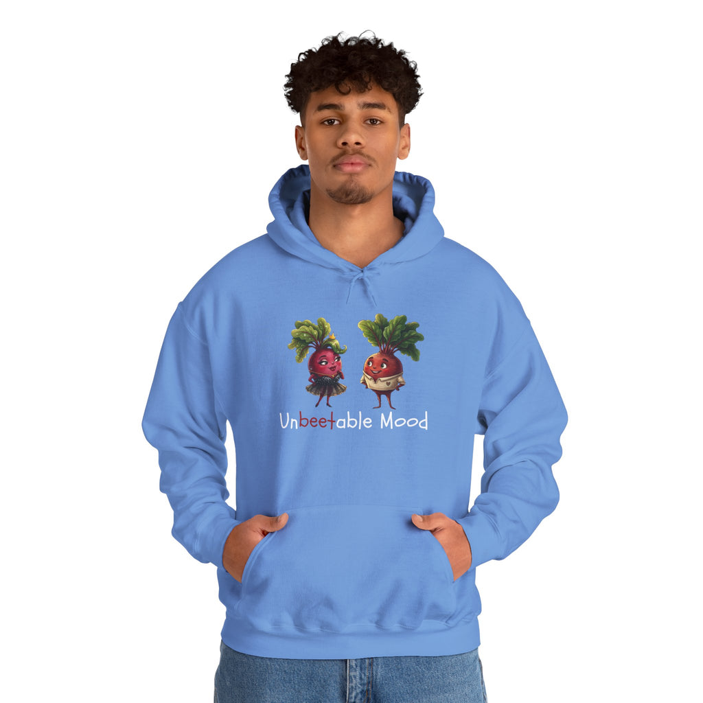 Radish 'Unbeetable Mood' Hoodie – Cute Veggie Couple Graphic Sweatshirt