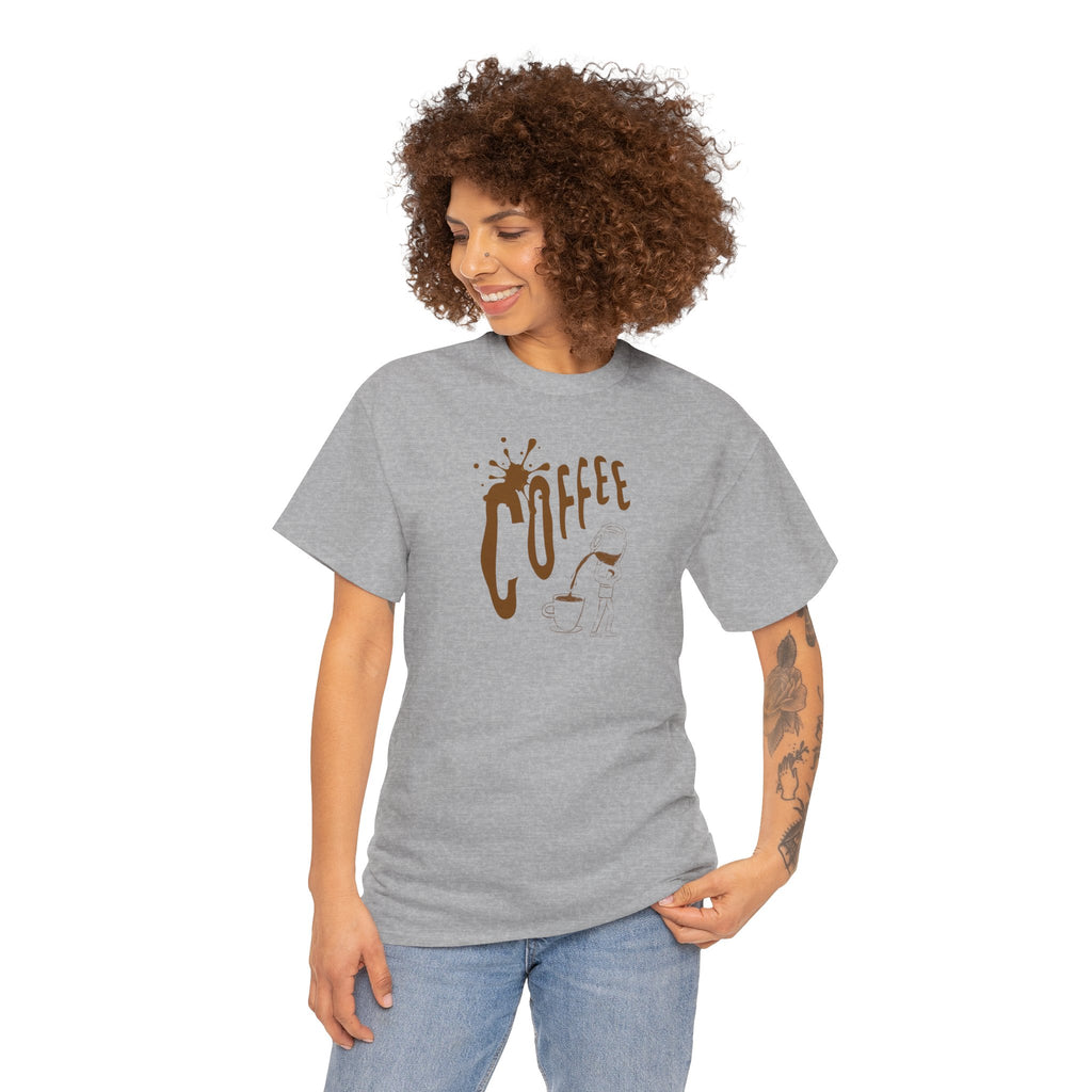 Coffee Splash T‑Shirt — Retro Coffee Typography Tee