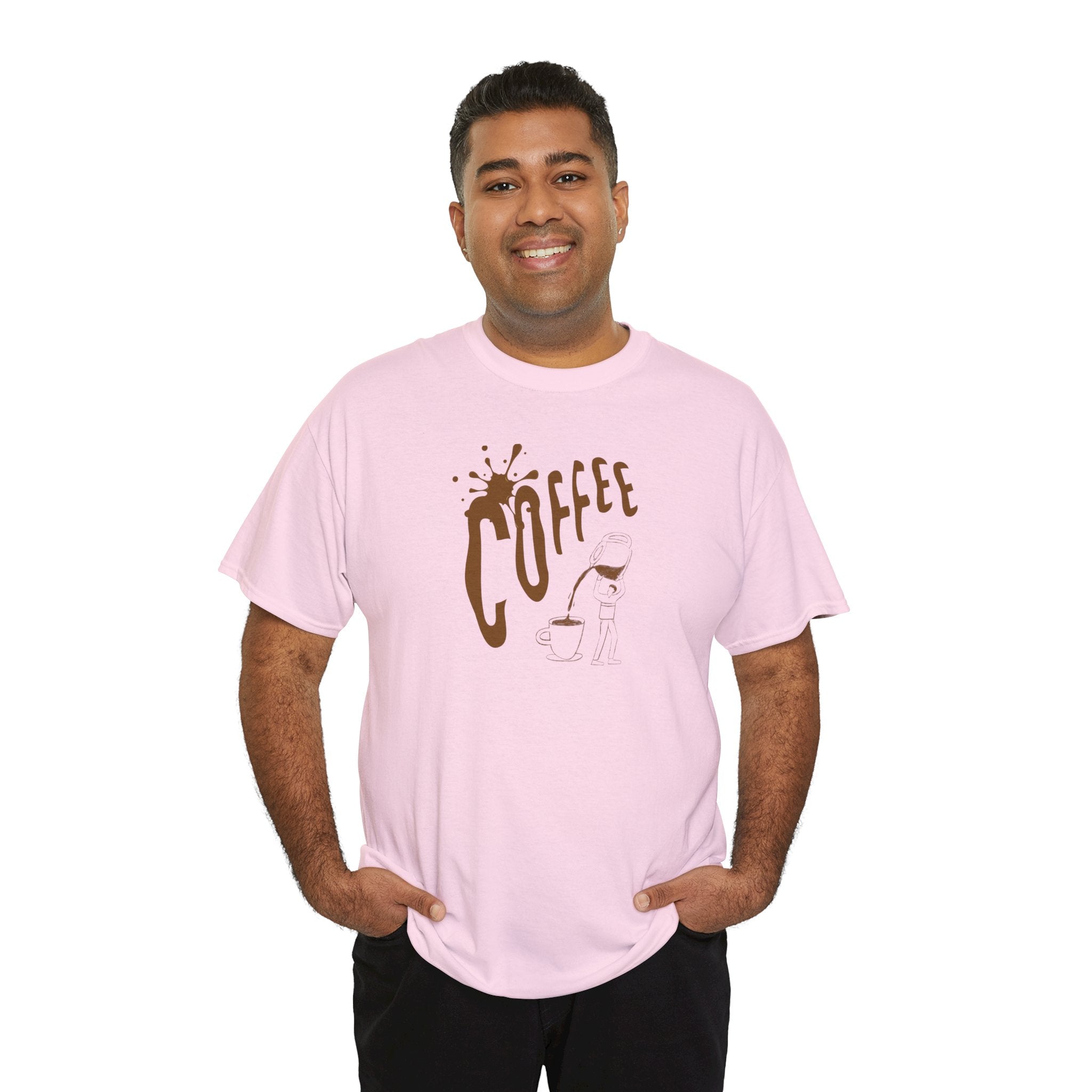Coffee Splash T‑Shirt — Retro Coffee Typography Tee