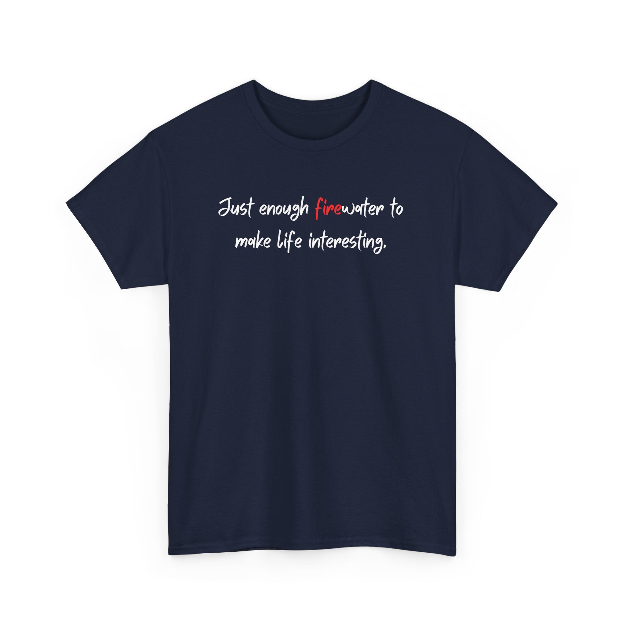 T-Shirt — Minimal 'fine' Chest Embroidered Graphic Tee