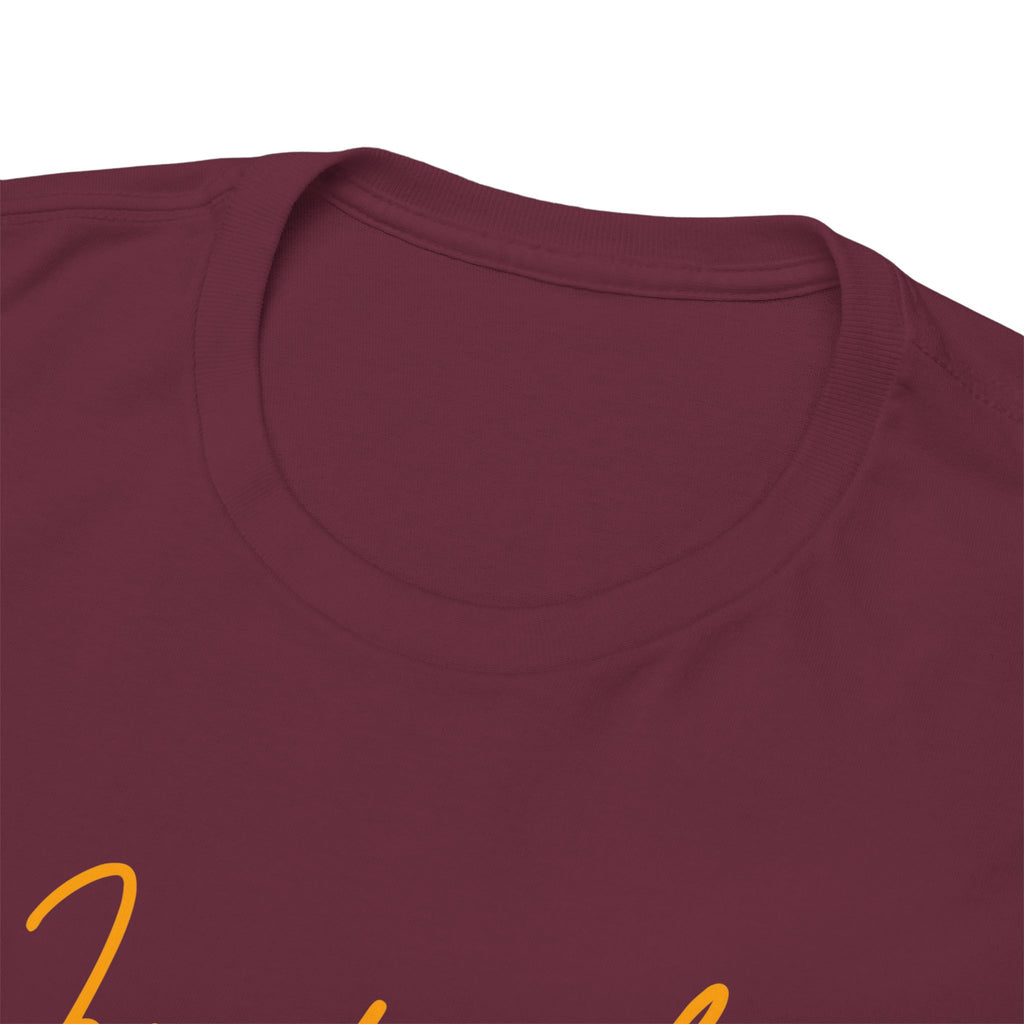 Juneteenth Script Tee — Juneteenth Celebration T-Shirt with Red, Green & Gold Dot Accent