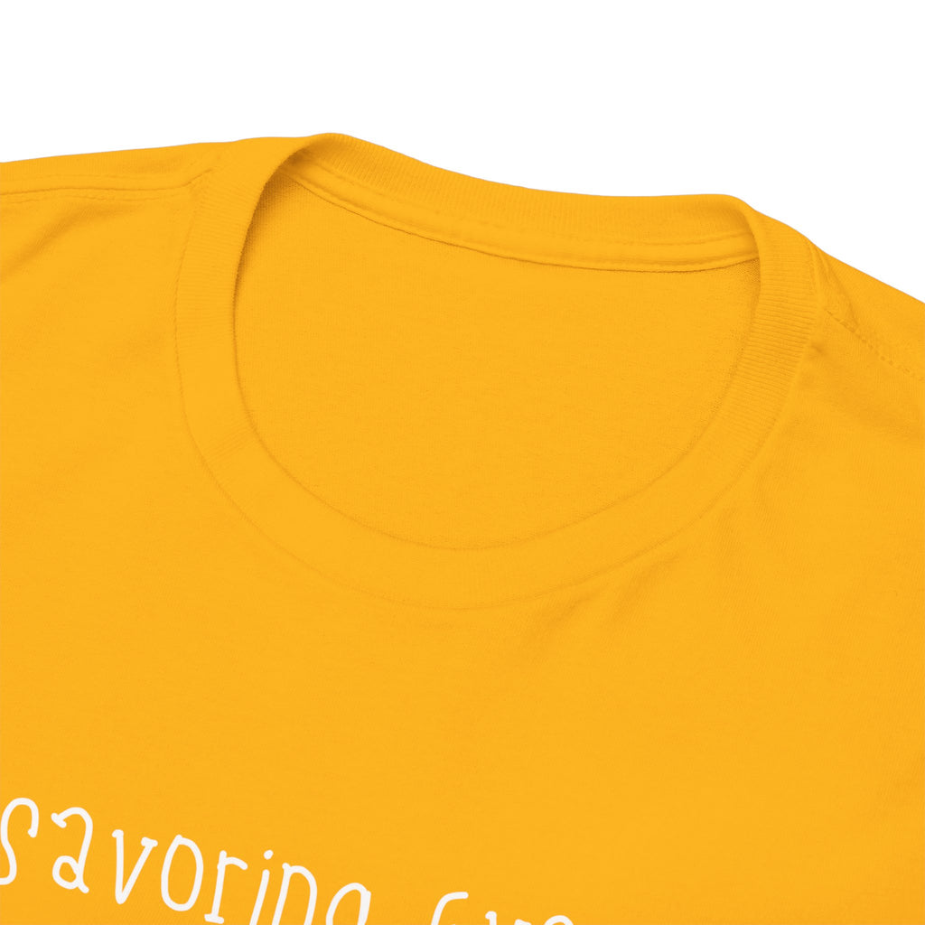 Savoring Every Moment Tee — Minimal Inspirational Black T-Shirt