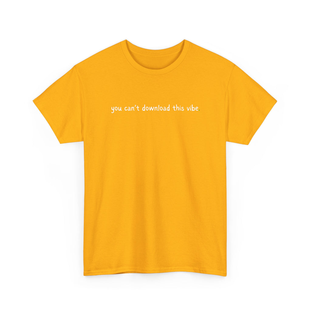 You Can’t Download This Vibe Tee — Minimalist Black Graphic T-Shirt