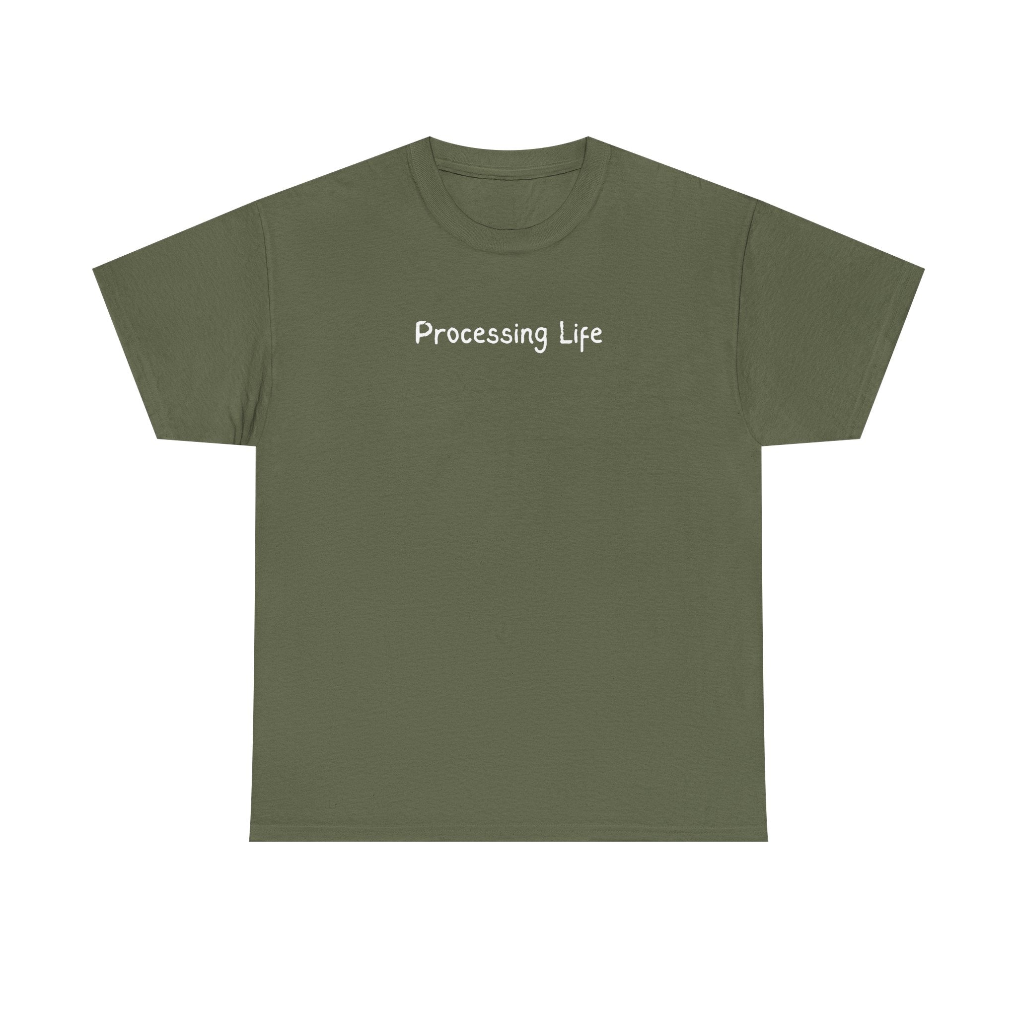 Processing Life T-Shirt — Minimalist Mental Health Awareness Tee