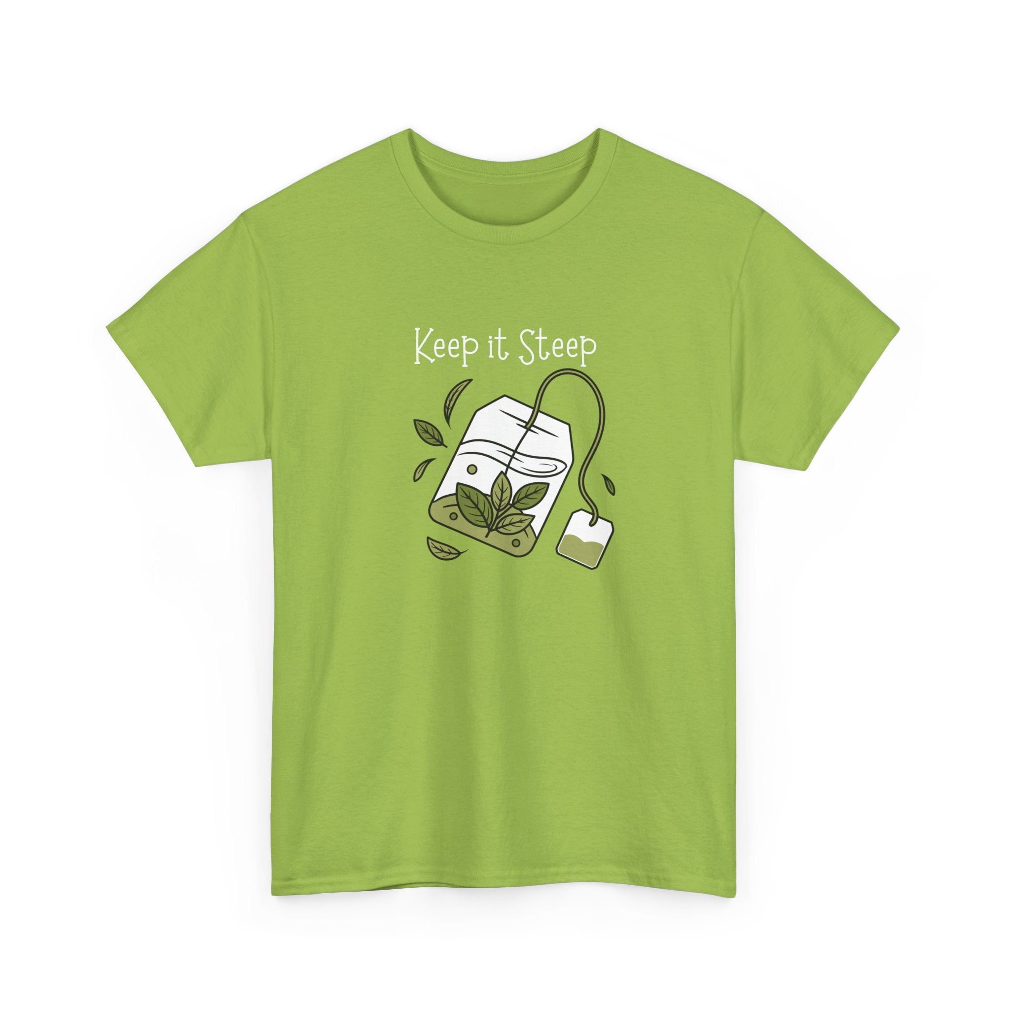 Keep It Steep Tea T-Shirt — Cute Tea Bag Graphic Tee for Tea Lovers