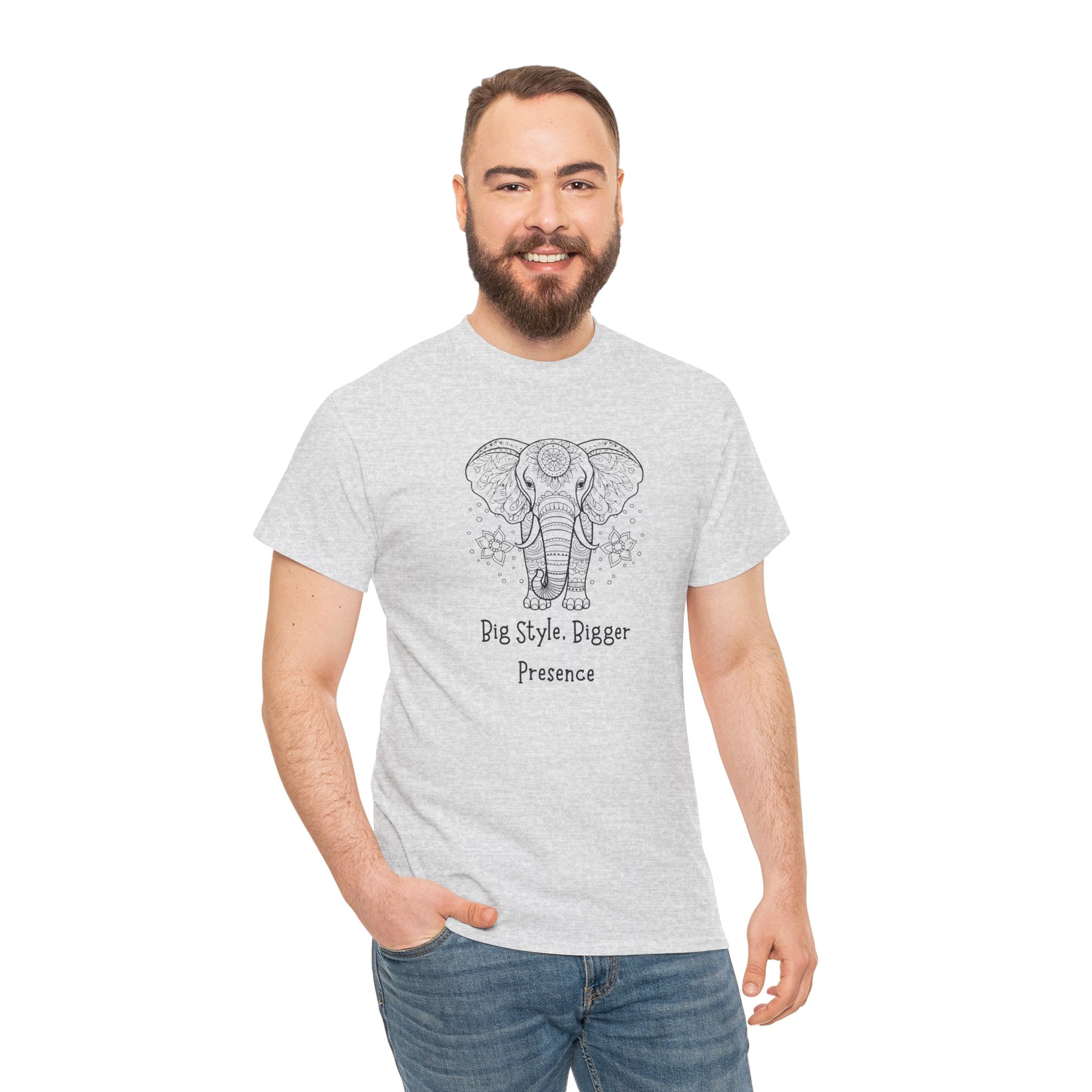 Elephant Head Tee — "Big Style. Bigger Presence" Graphic T-Shirt