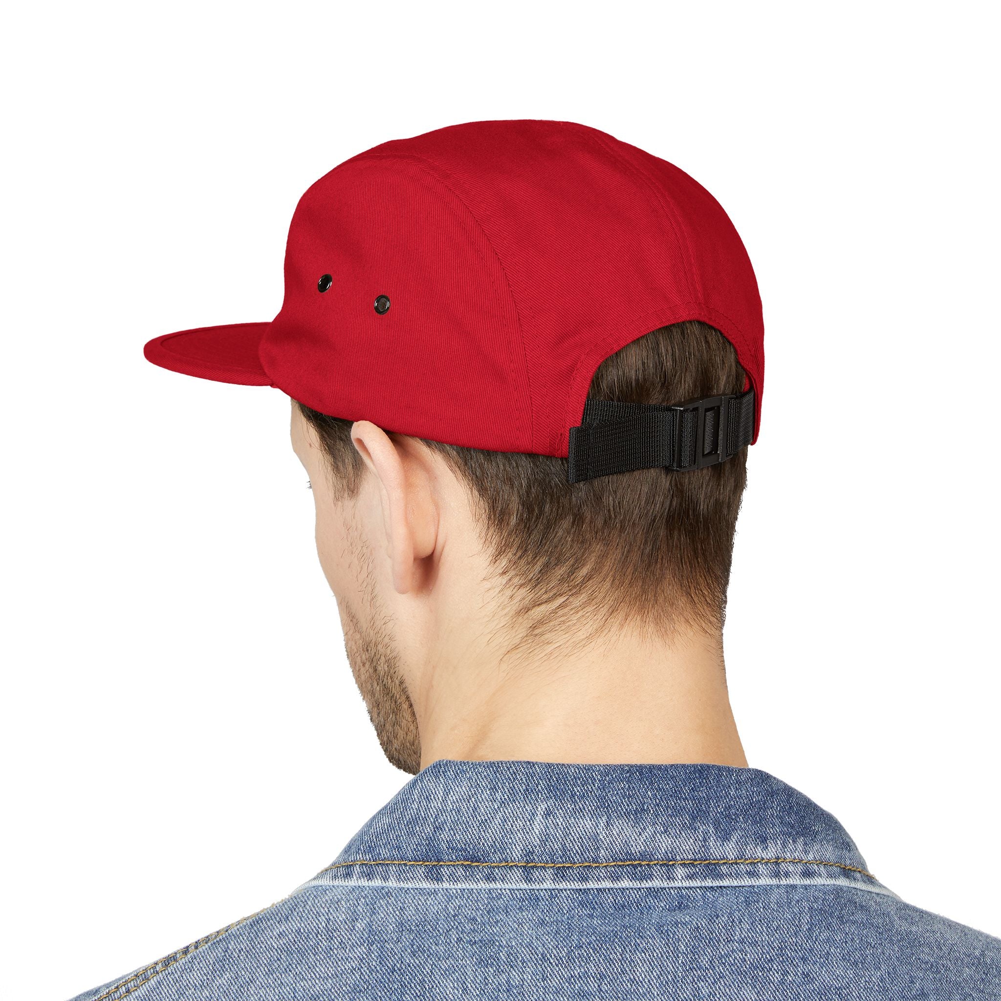 Embroidered 5-Panel Cap — "Make sure that energy is right" Casual Tan Hat
