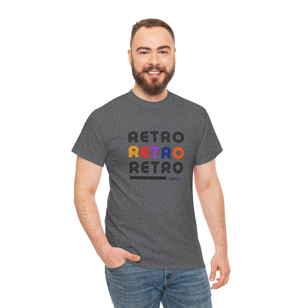 Retro Repeat Tee — Vintage 1980s-Inspired Graphic T-Shirt
