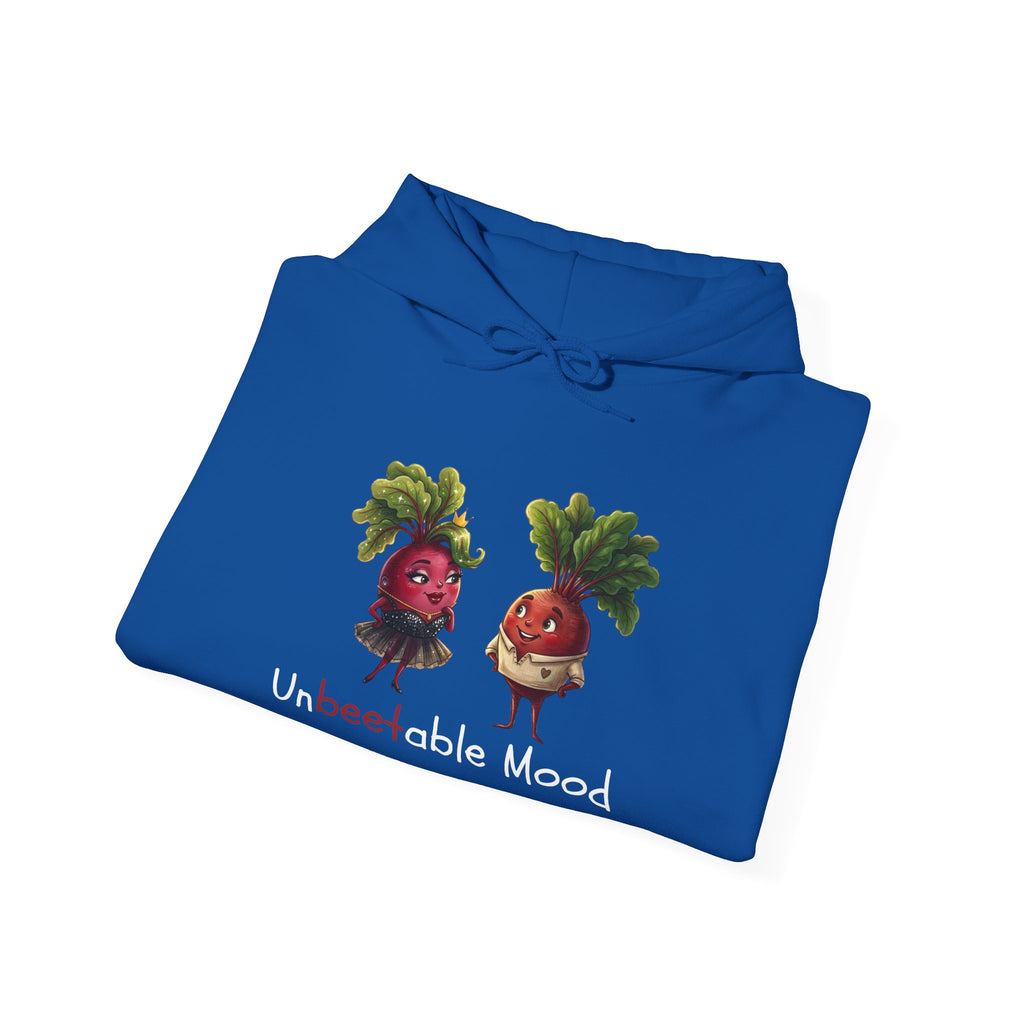 Radish 'Unbeetable Mood' Hoodie – Cute Veggie Couple Graphic Sweatshirt