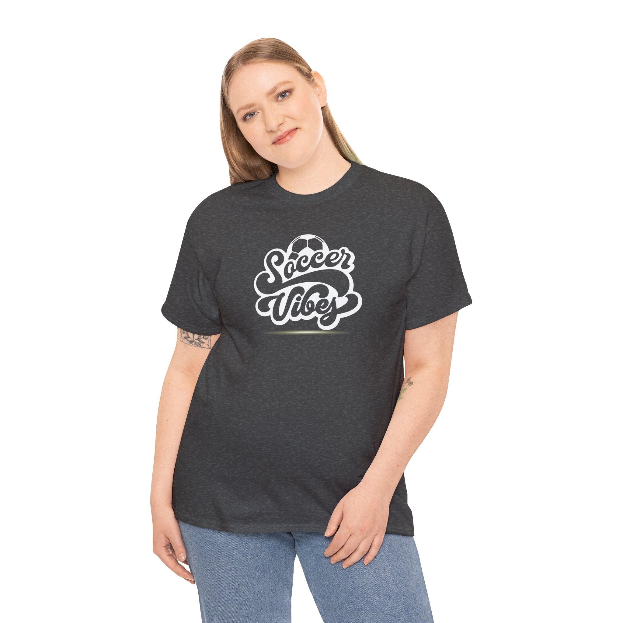 Soccer Vibes T-Shirt — Retro Script Soccer Tee