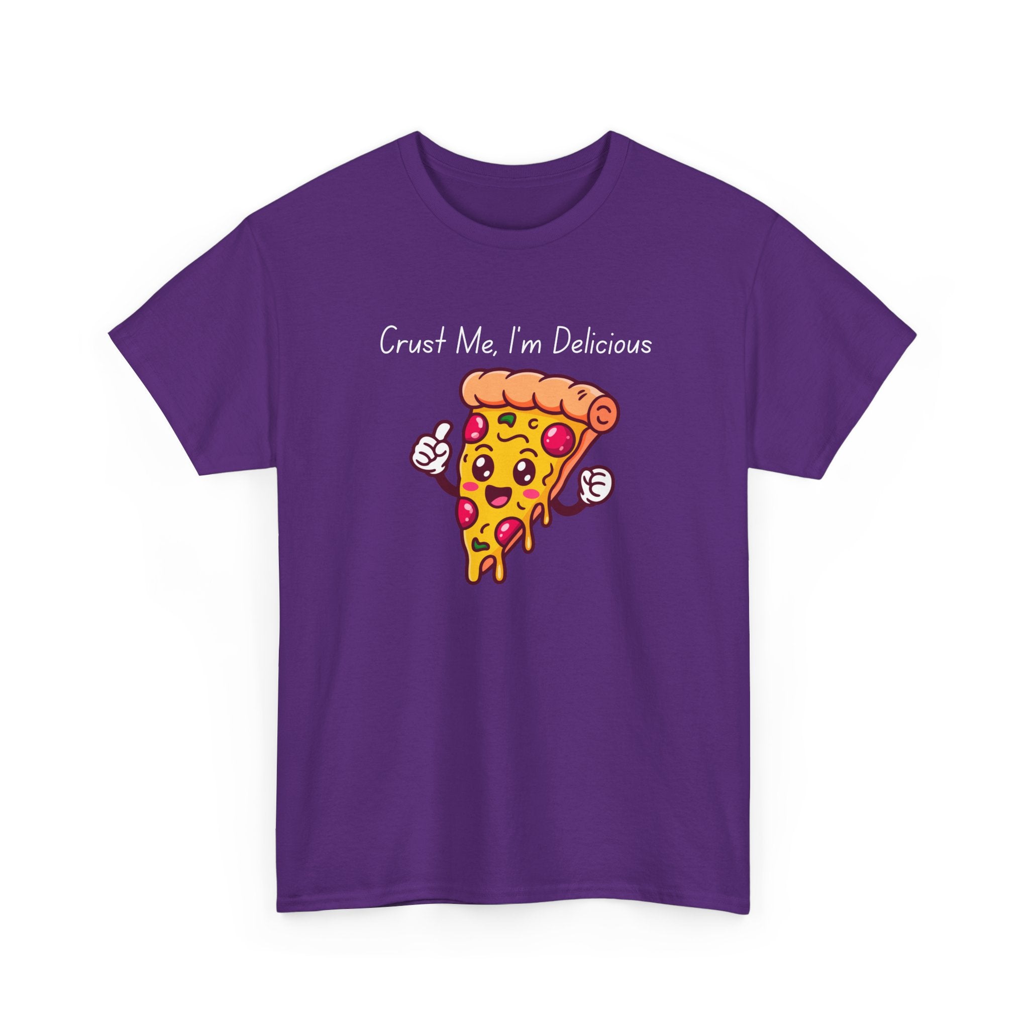 Pizza Slice Tee — "Crust Me, I'm Delicious" Funny Pizza Graphic Shirt