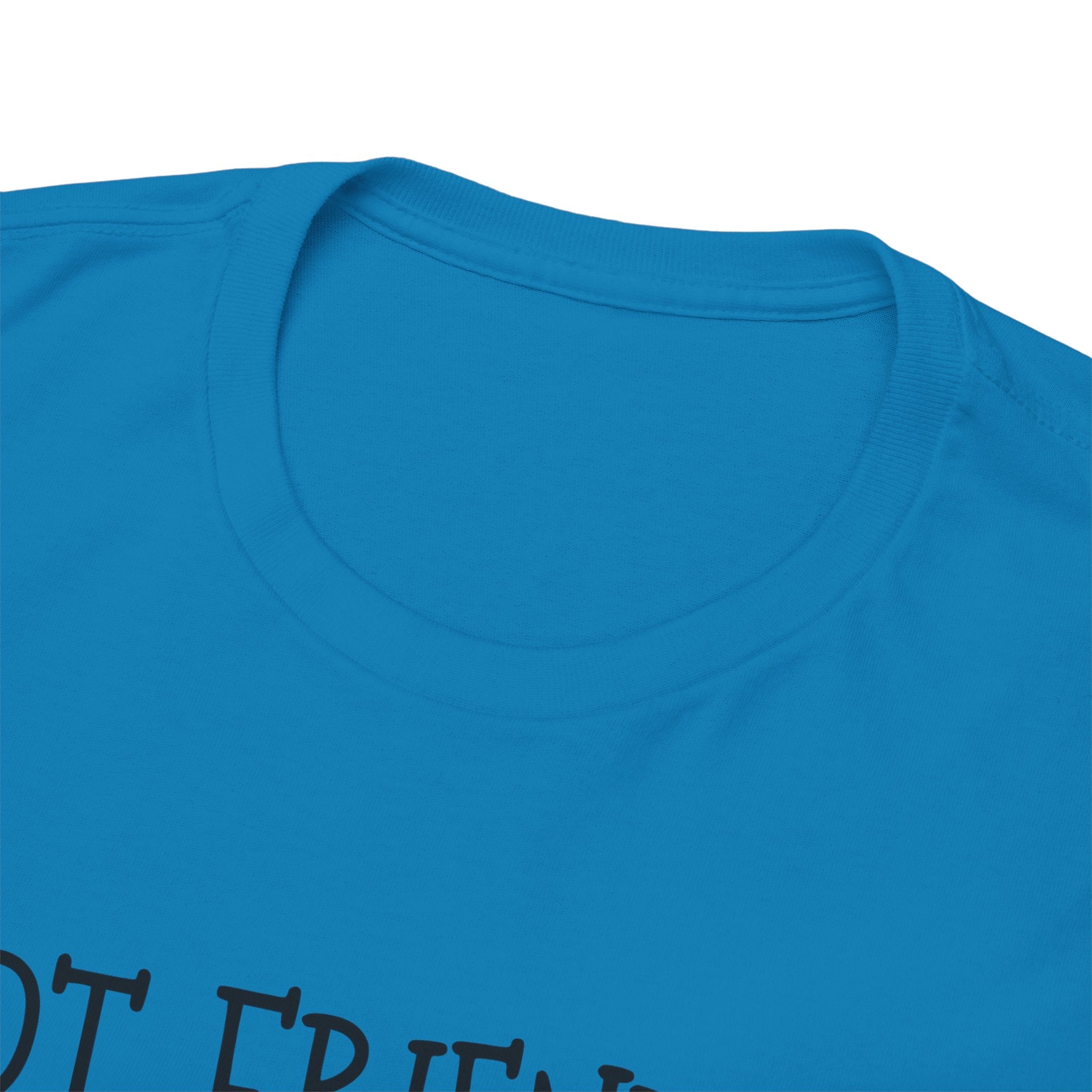 T-Shirt — "Not Friendly." Minimalist Statement Tee