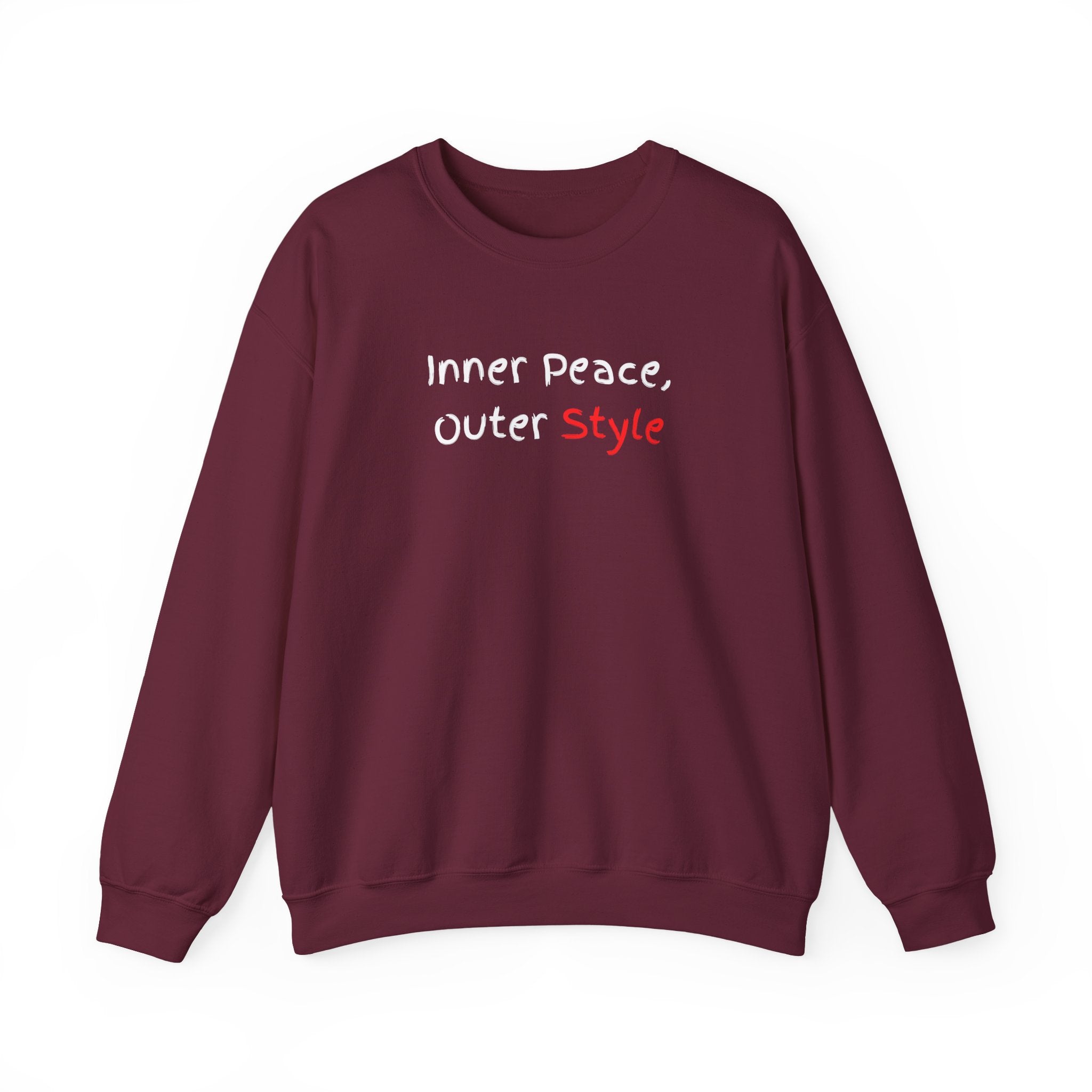 Crewneck Sweatshirt "Style" Minimalist Pink Script – Casual Everyday Fashion