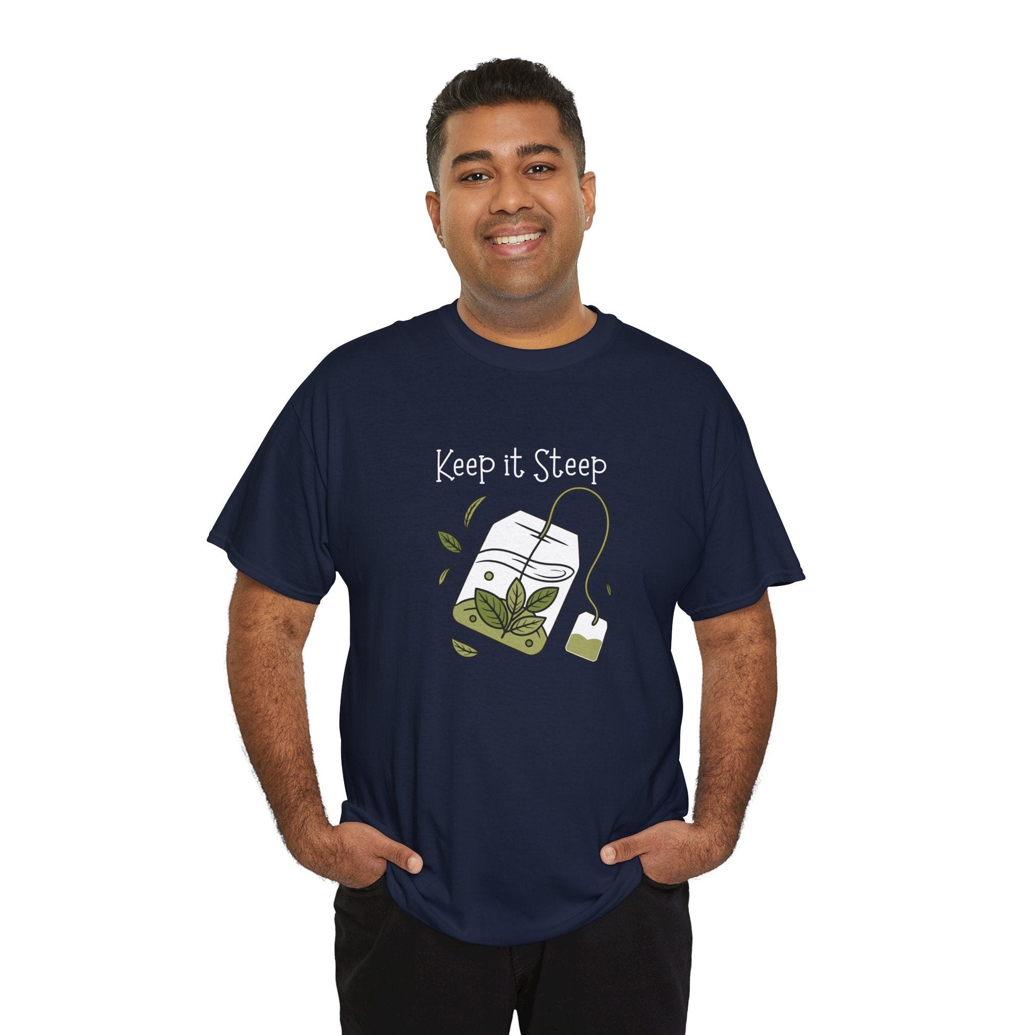 Keep It Steep Tea T-Shirt — Cute Tea Bag Graphic Tee for Tea Lovers
