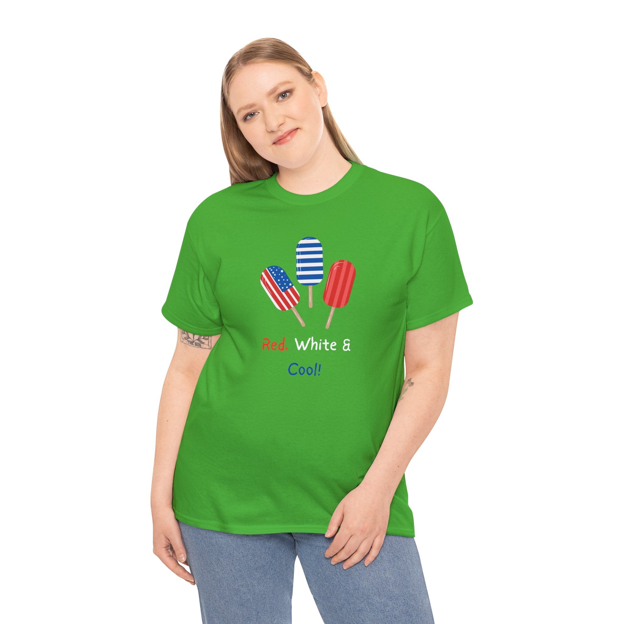 Patriotic Popsicle Tee – "Red, White & Cool" 4th of July T-Shirt
