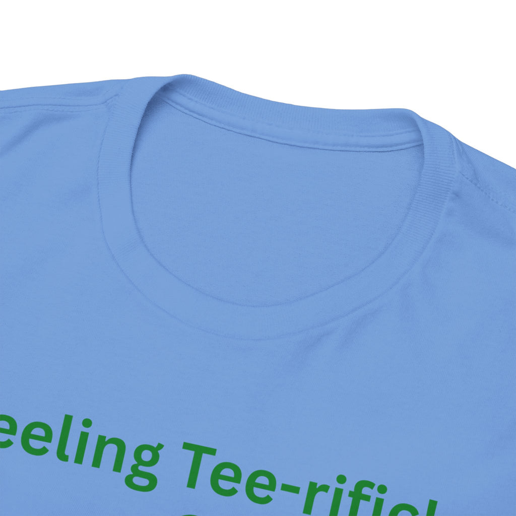 Golf Tee T-Shirt — "Feeling Tee-rific!" Vintage Golf Character Shirt