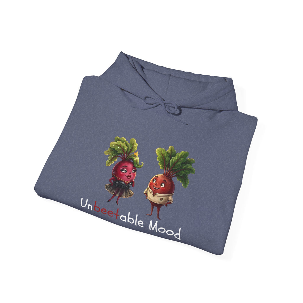 Radish 'Unbeetable Mood' Hoodie – Cute Veggie Couple Graphic Sweatshirt