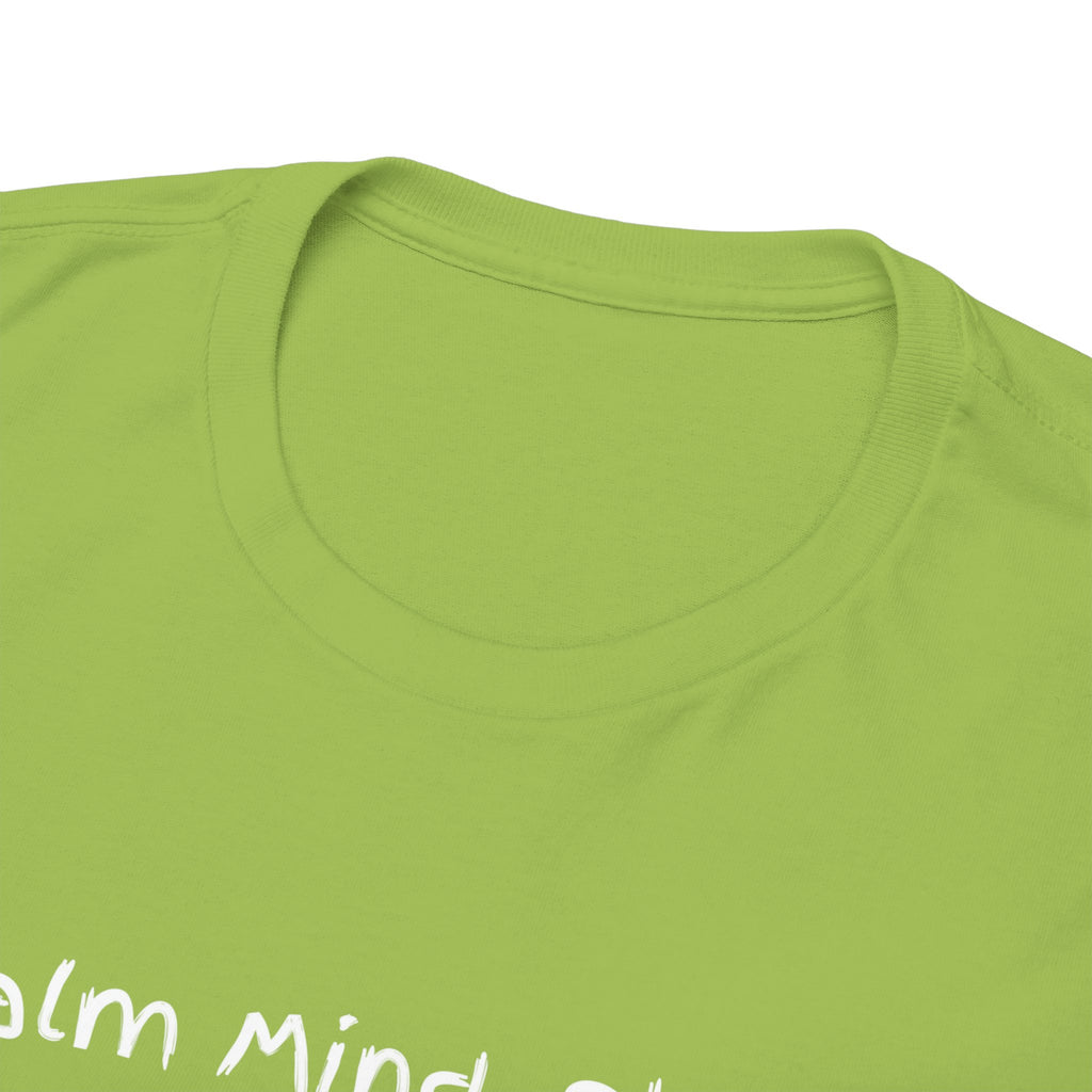 Calm Mind, Sharp Tongue Tee — Minimalist Black Graphic T-Shirt