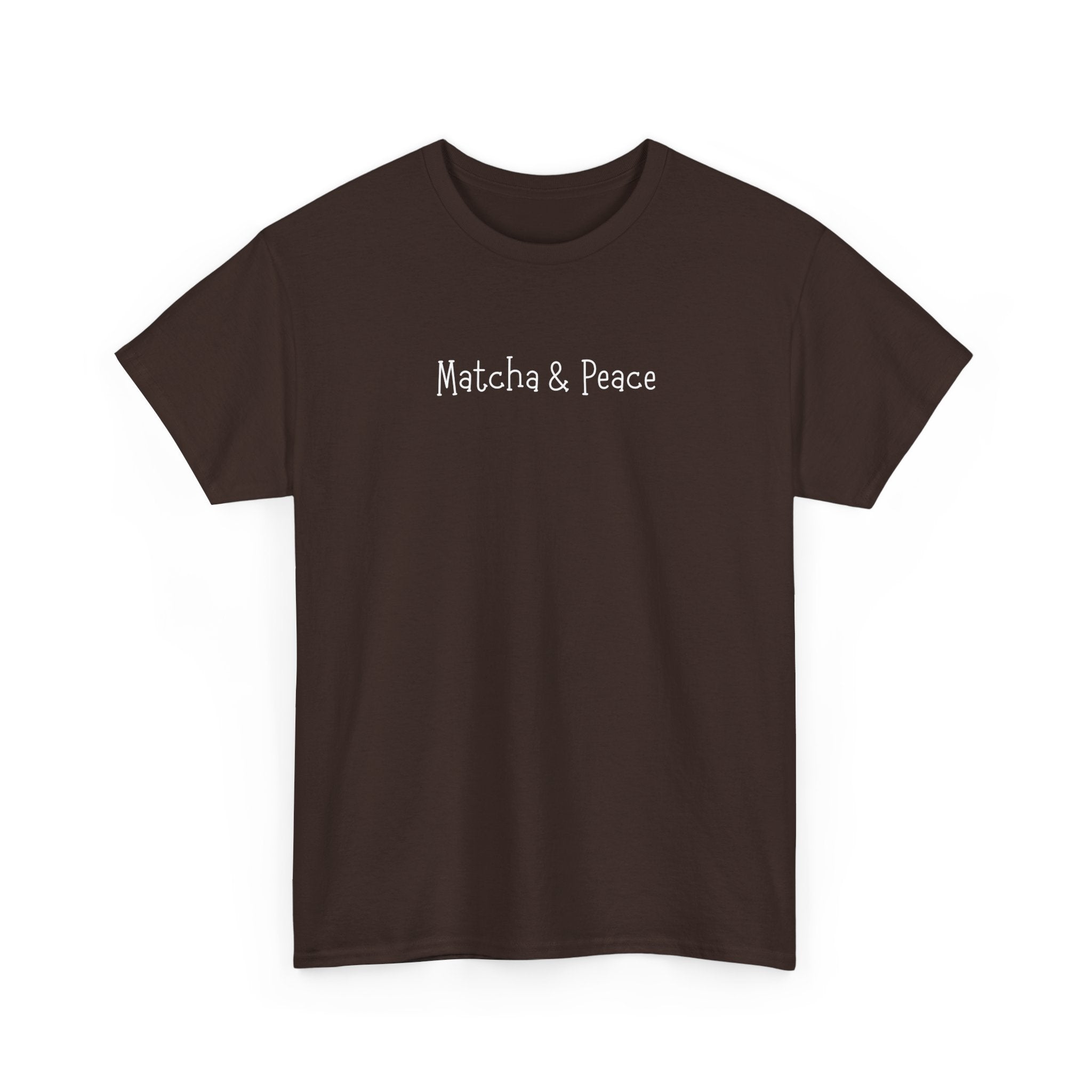 Matcha & Peace Tee — Minimalist Tea Lover Shirt