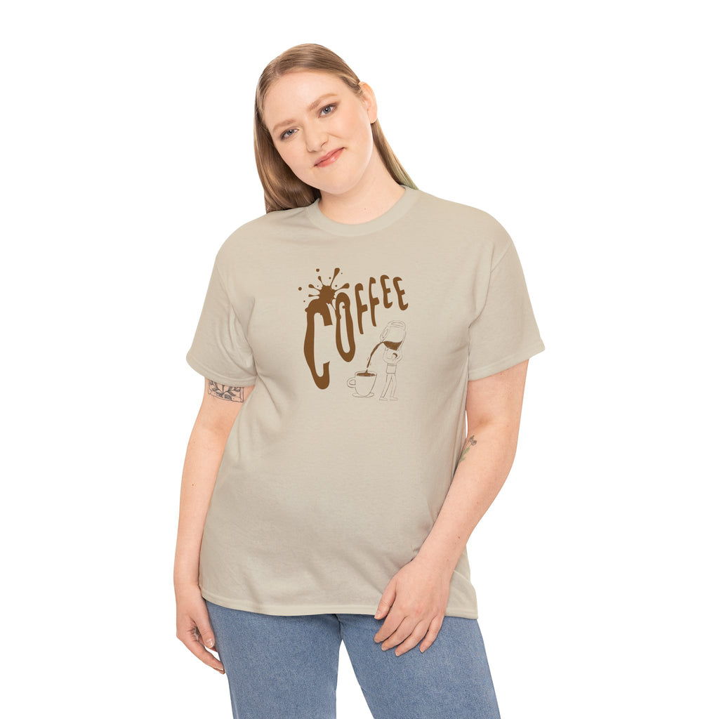 Coffee Splash T‑Shirt — Retro Coffee Typography Tee