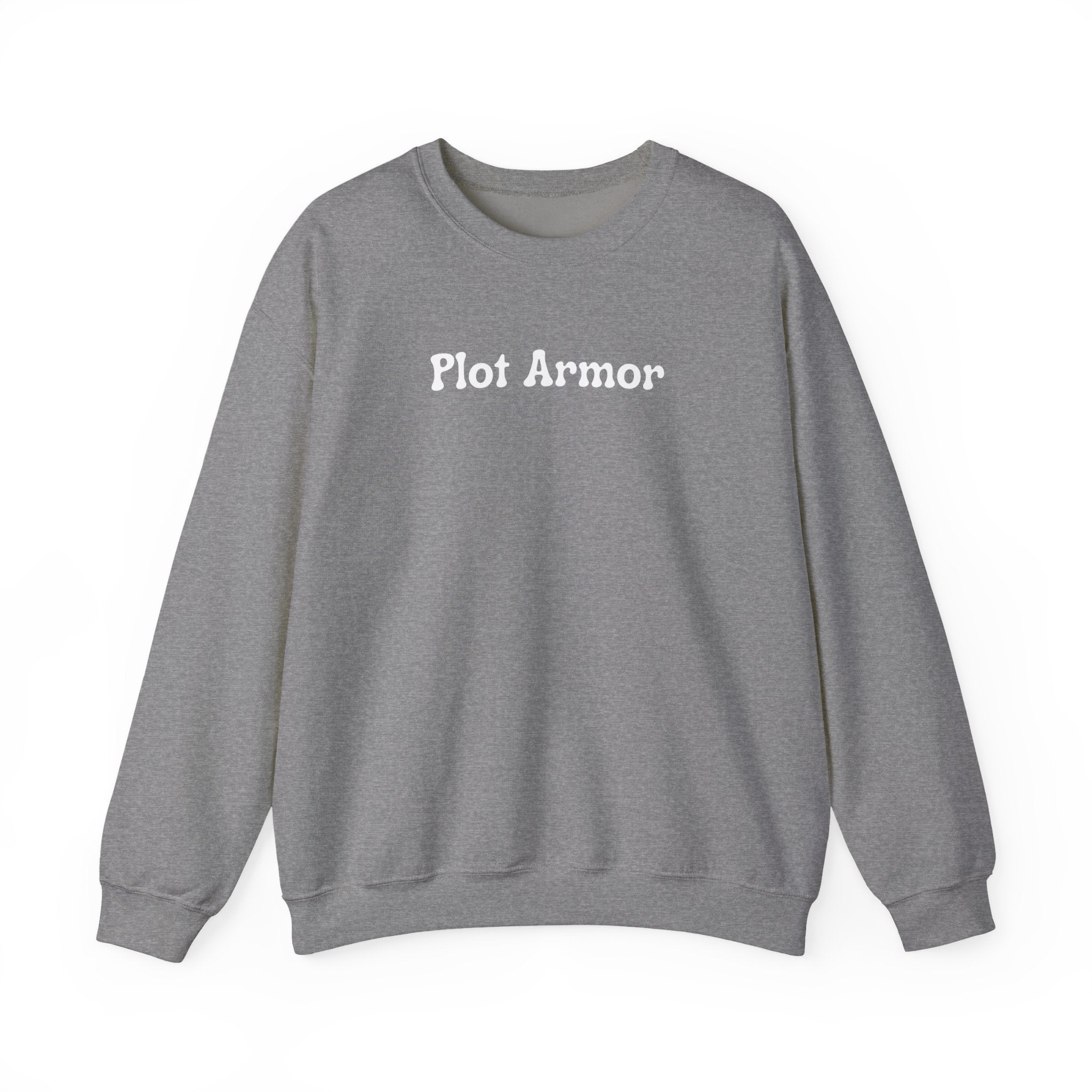 Plot Armor Sweatshirt — Funny Gamer RPG Crewneck for D&D & Roleplayers