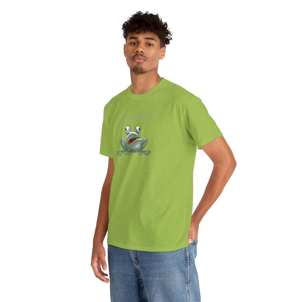 Frog "daaaamn..." T-Shirt — Funny Relaxed Frog Graphic Tee