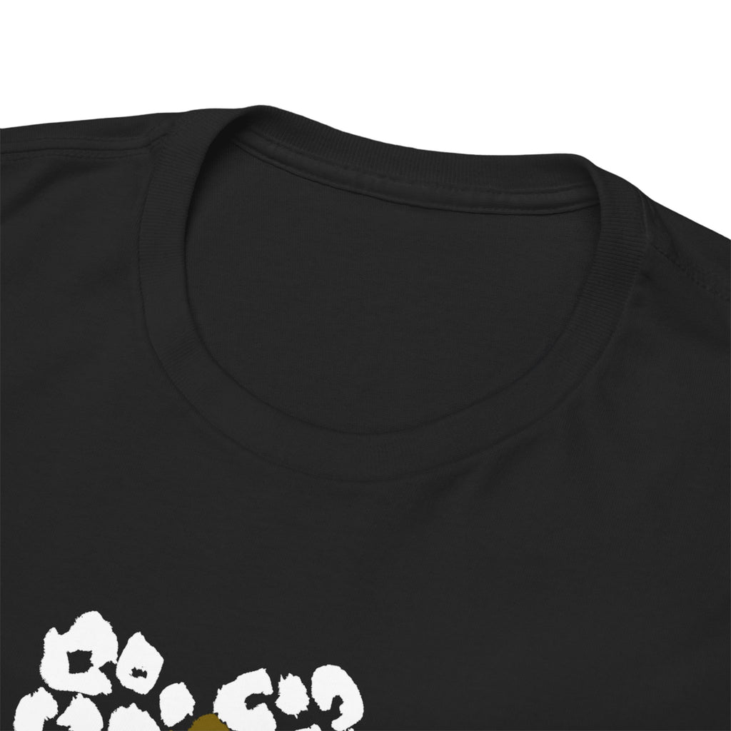 Leopard Heart Graphic Tee — Two-Tone Animal Print Heart T-Shirt