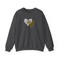 Leopard Heart Crewneck Sweatshirt – Split Gold & White Animal Print Heart