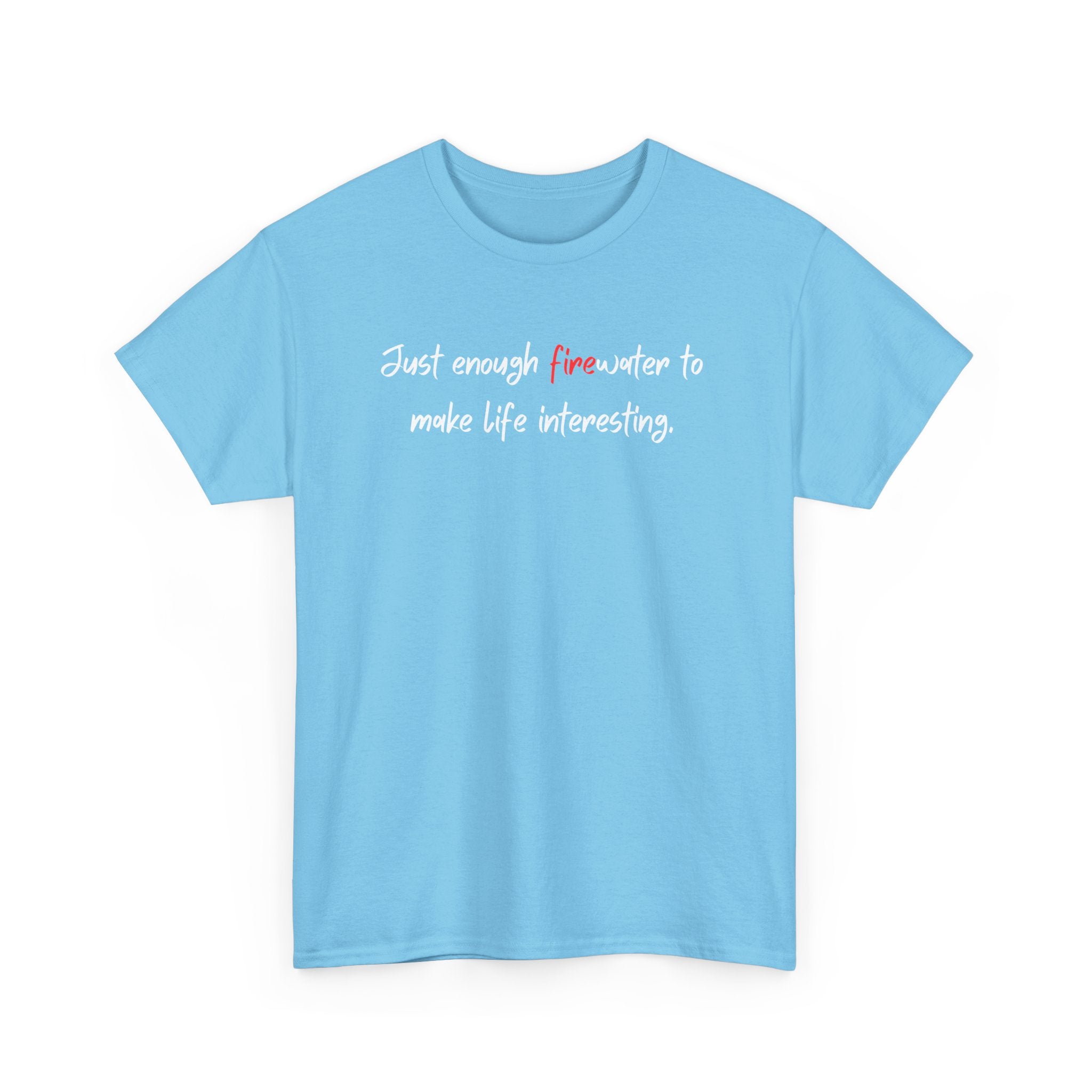T-Shirt — Minimal 'fine' Chest Embroidered Graphic Tee