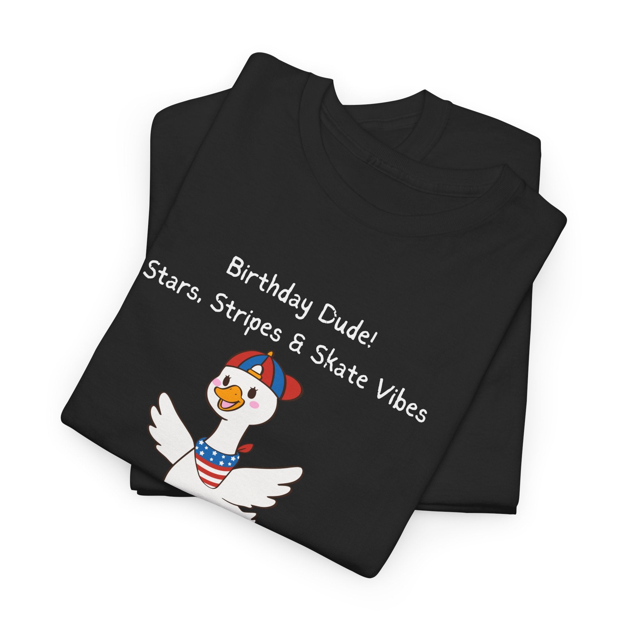 Birthday Dude! Stars, Stripes & Skate Vibes Tee