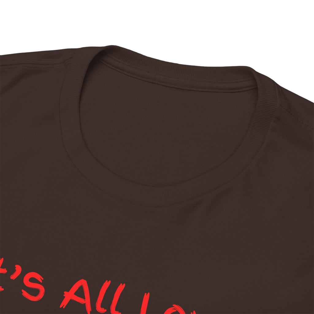 It's All Love Tee — Minimal Red Script Graphic T-Shirt