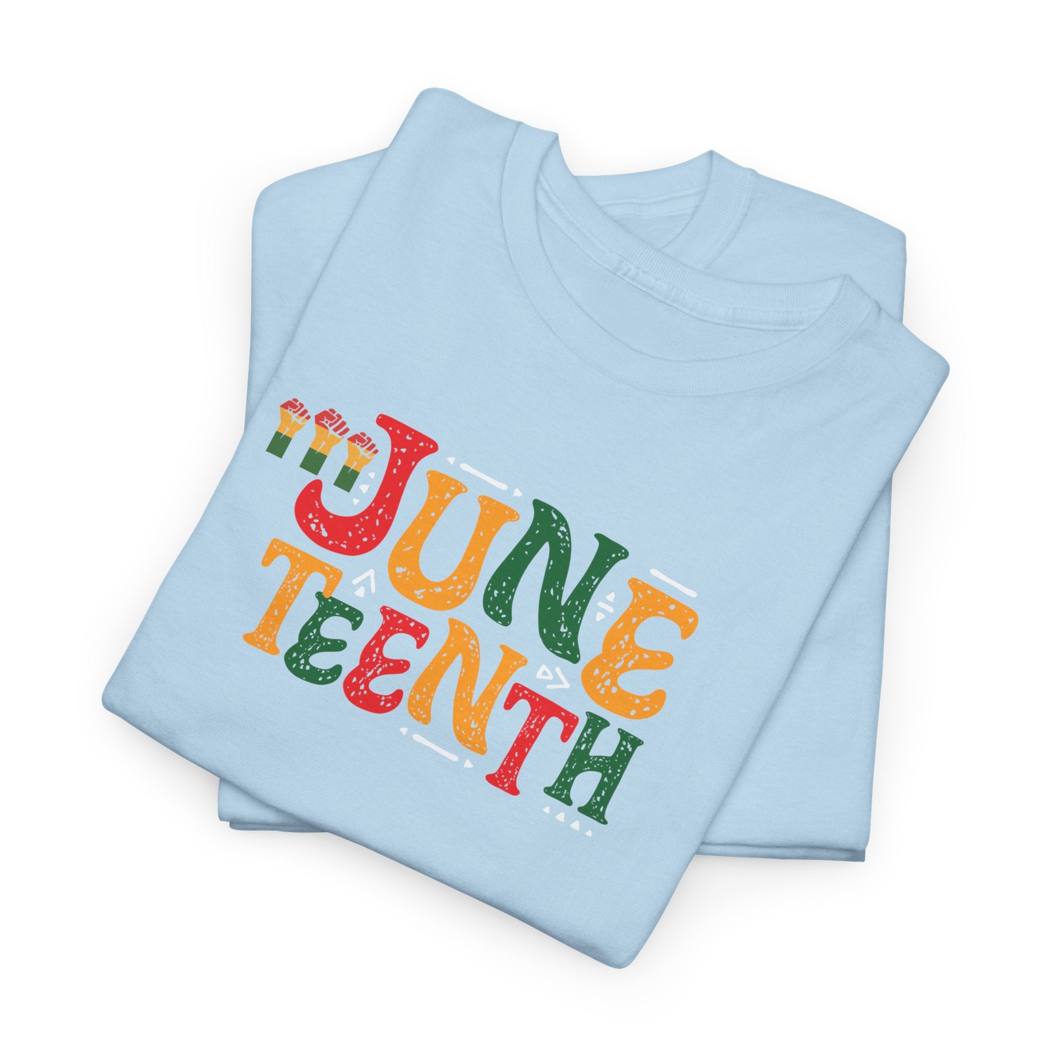 Juneteenth Graphic T-Shirt — Colorful Retro "Juneteenth" Tee (Jun 19 Celebration)
