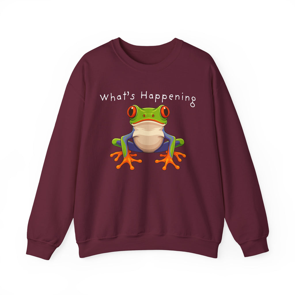 What's Happening Frog Crewneck Sweatshirt