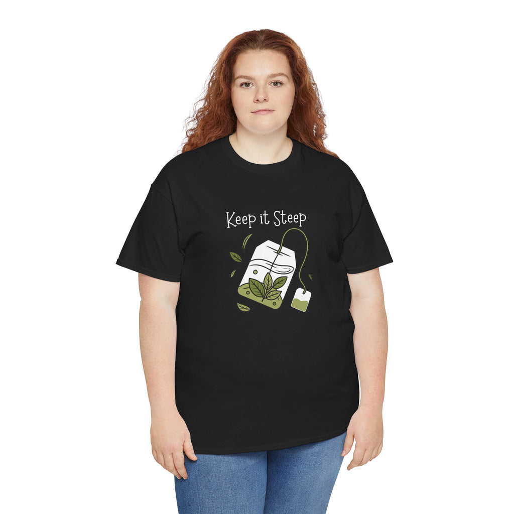 Keep It Steep Tea T-Shirt — Cute Tea Bag Graphic Tee for Tea Lovers