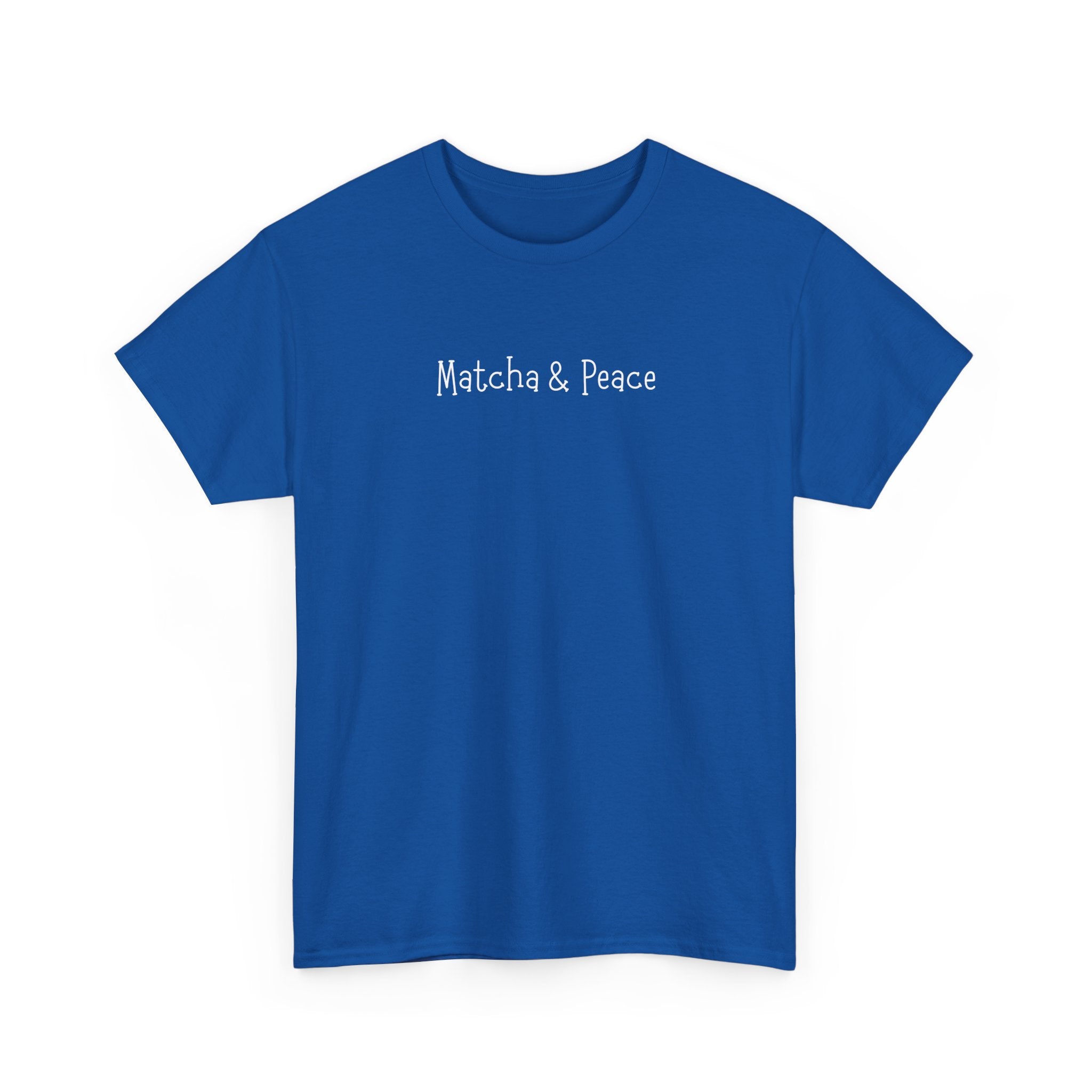 Matcha & Peace Tee — Minimalist Tea Lover Shirt