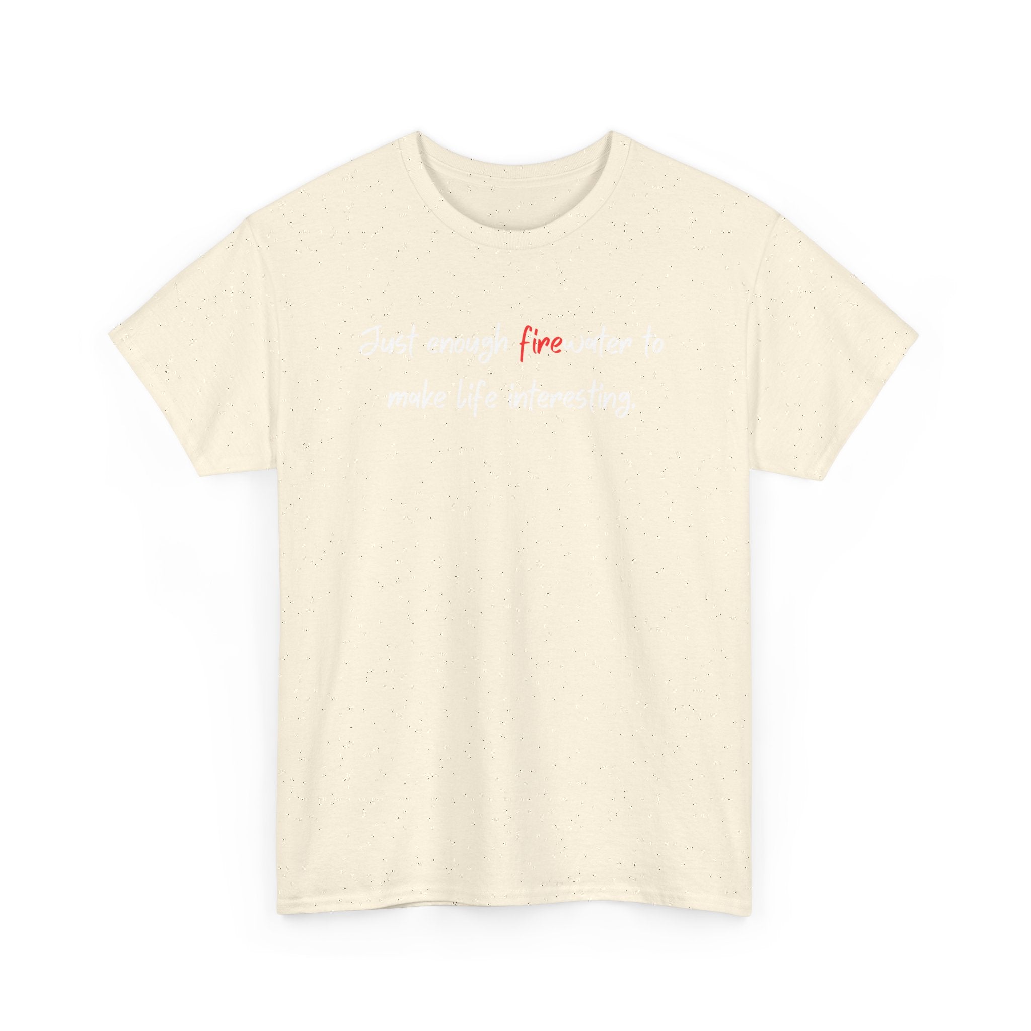 T-Shirt — Minimal 'fine' Chest Embroidered Graphic Tee