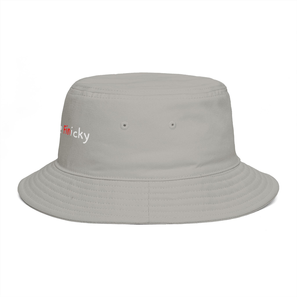 Bucket Hat — 'Outside Be Finicky' Embroidered Outdoor Statement Hat