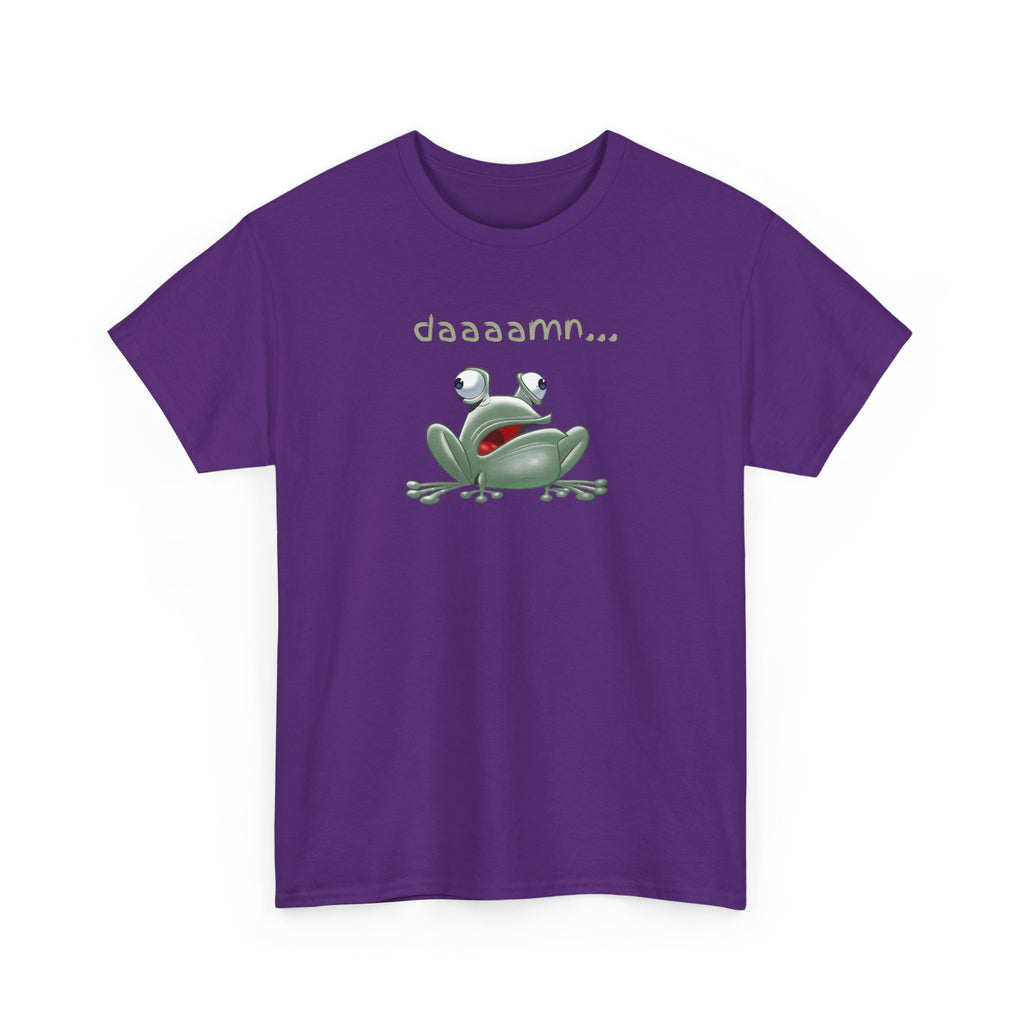 Frog "daaaamn..." T-Shirt — Funny Relaxed Frog Graphic Tee